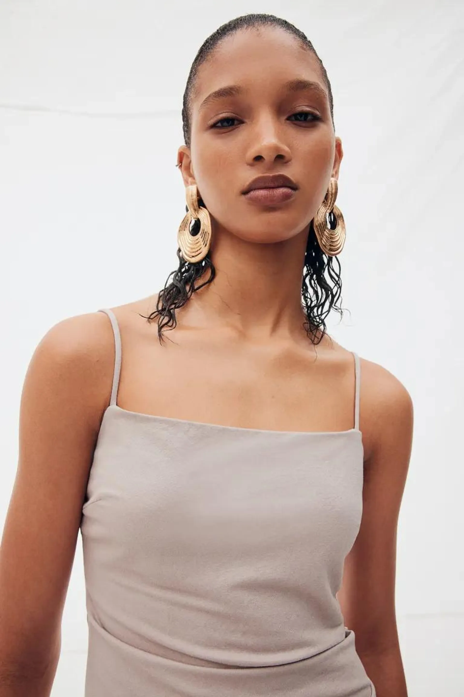 Draped asymmetric dress