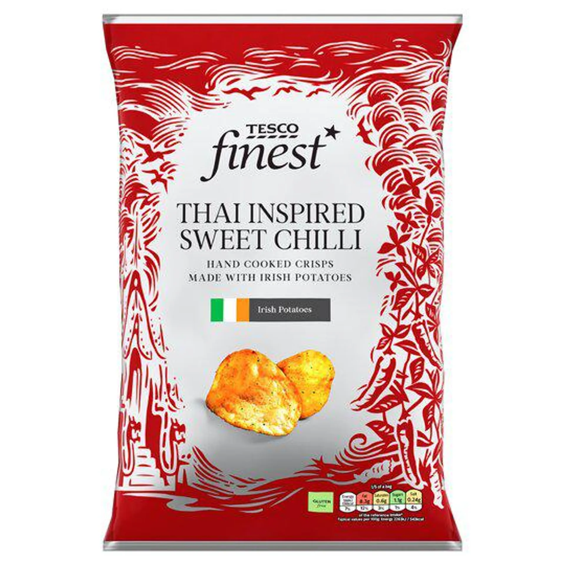 Tesco Finest Thai Inspired Swt/Ch Crisps 125G