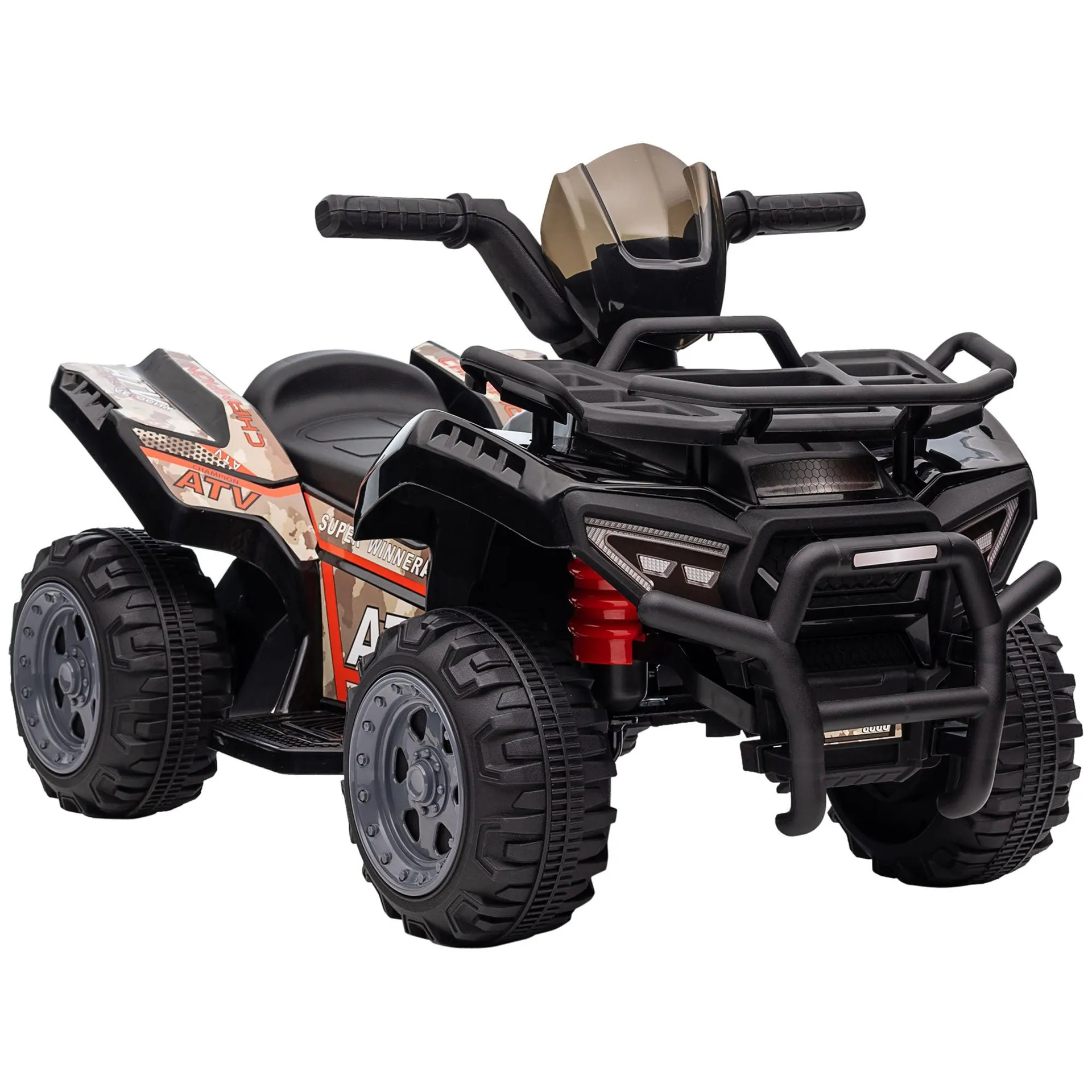 Maplin Plus 6V Kids Electric Ride on Toy ATV Quad Bike with Music & Headlights for 18-36 Months