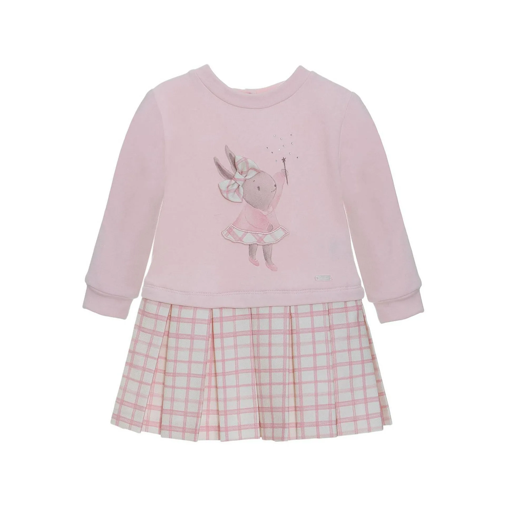 Bunny Print Check Dress