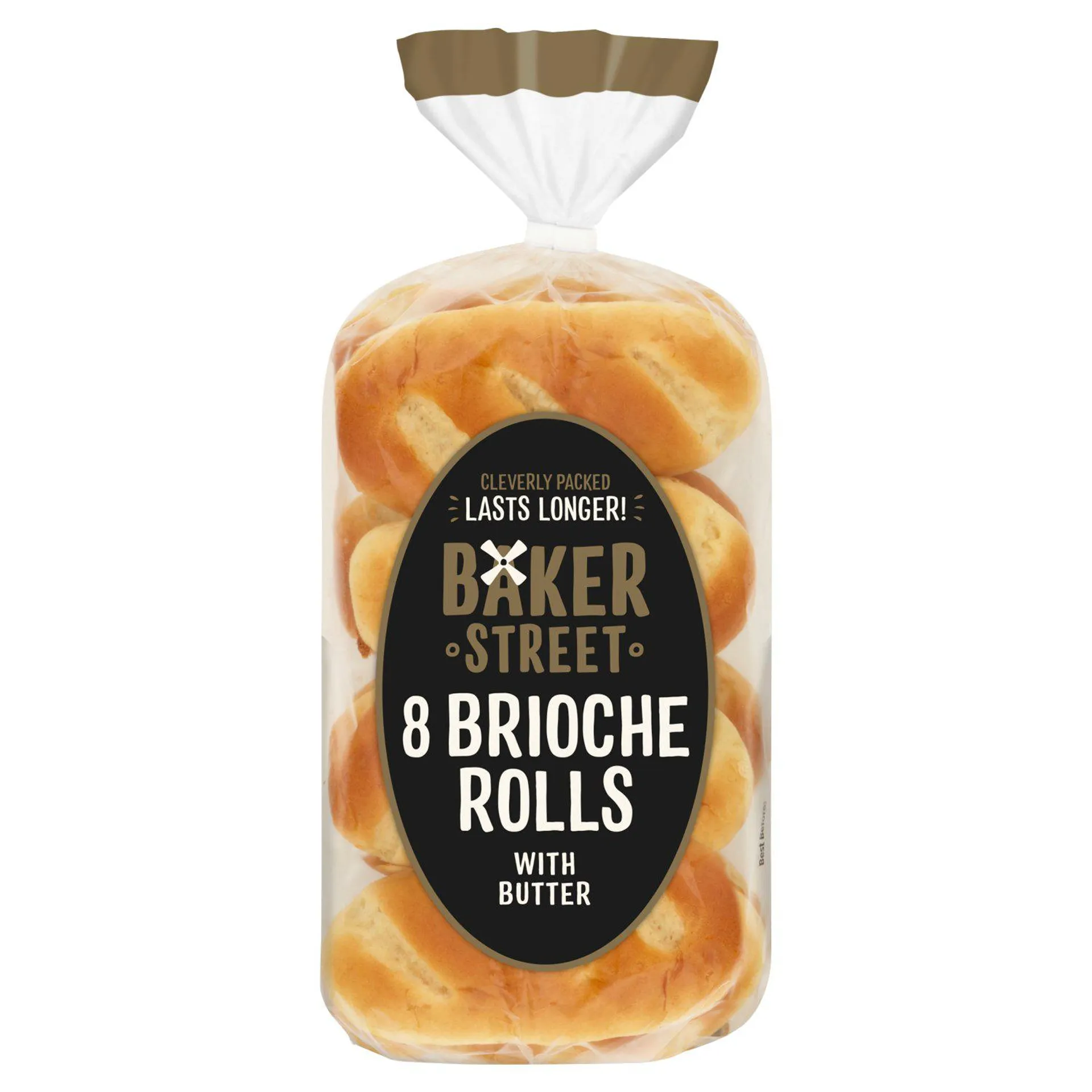 Baker Street Brioche Rolls 8 Pack (280 g)