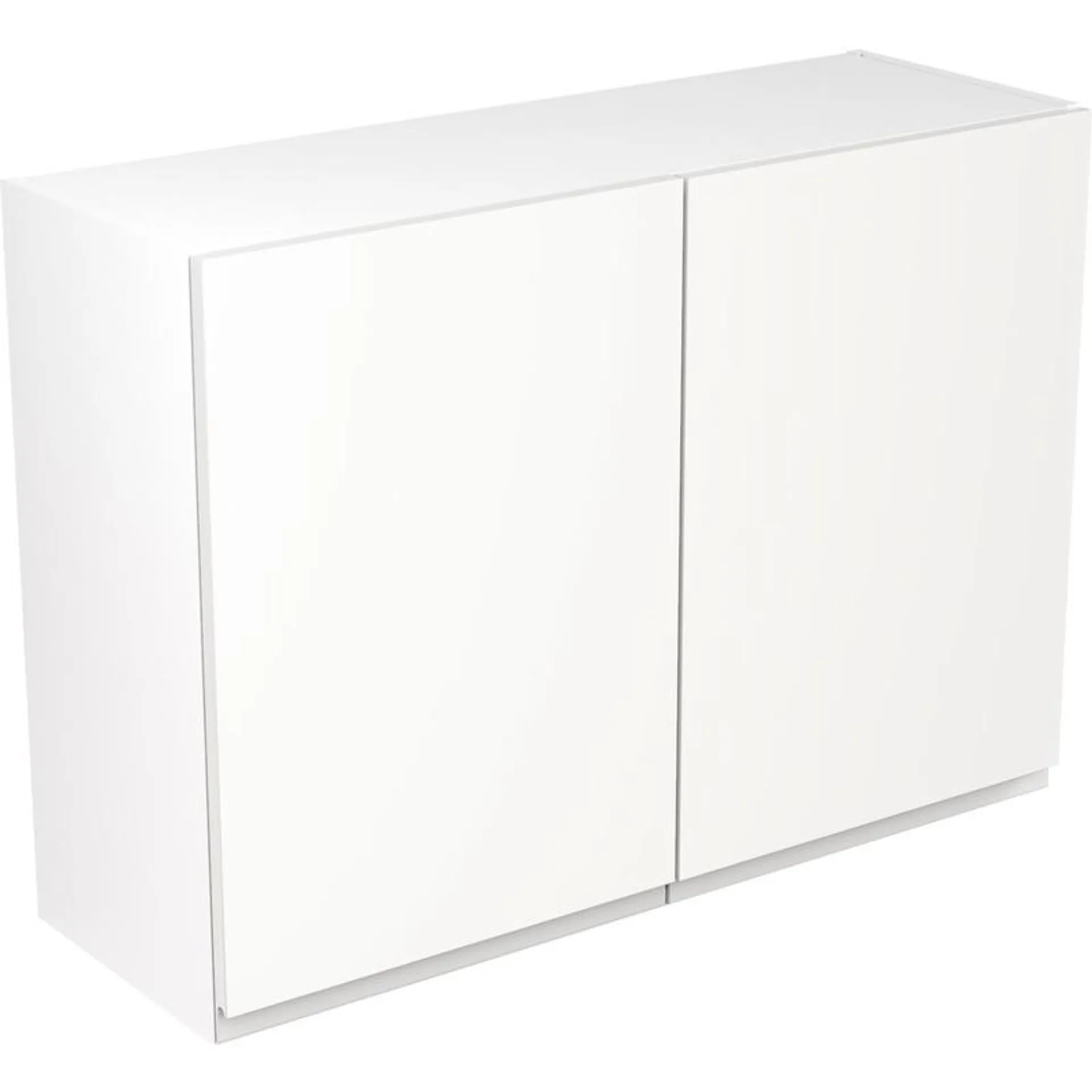 Kitchen Kit Flatpack J-Pull Kitchen Cabinet Wall Unit Super Gloss White 1000mm