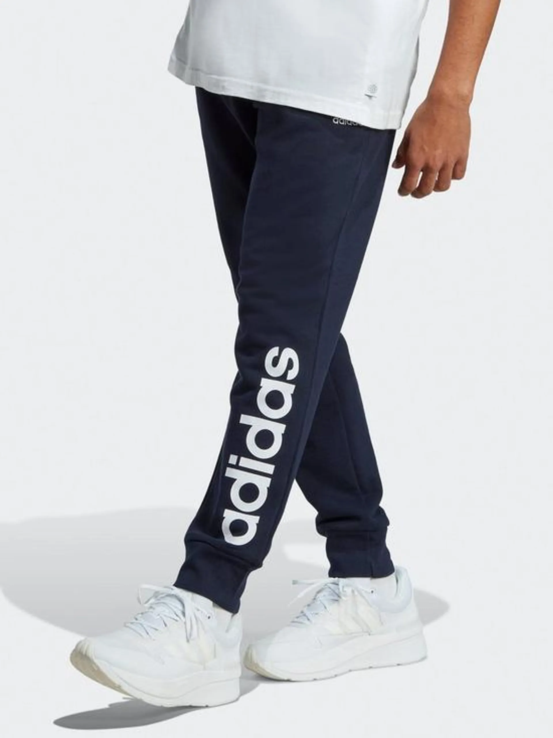 Linear Logo French Terry Pants - Grey