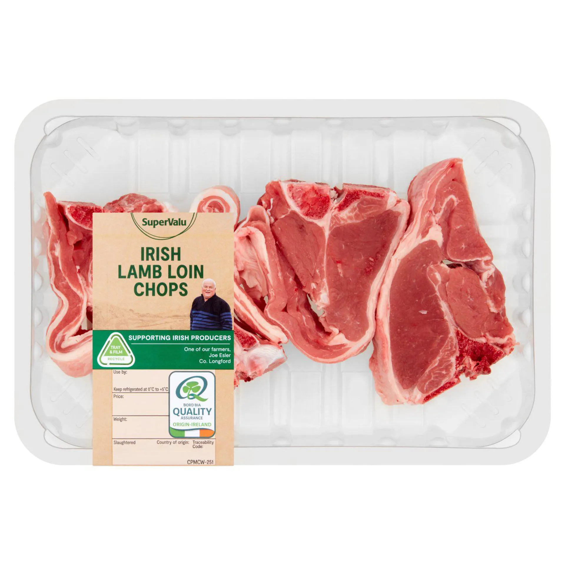 SuperValu Fresh Irish Lamb Loin Chops Family Pack (390 g)
