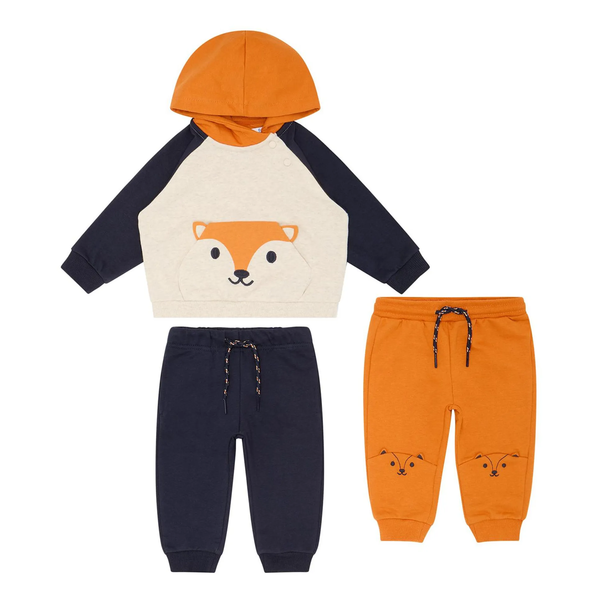 Three-Piece Hoodie & Sweatpants Set
