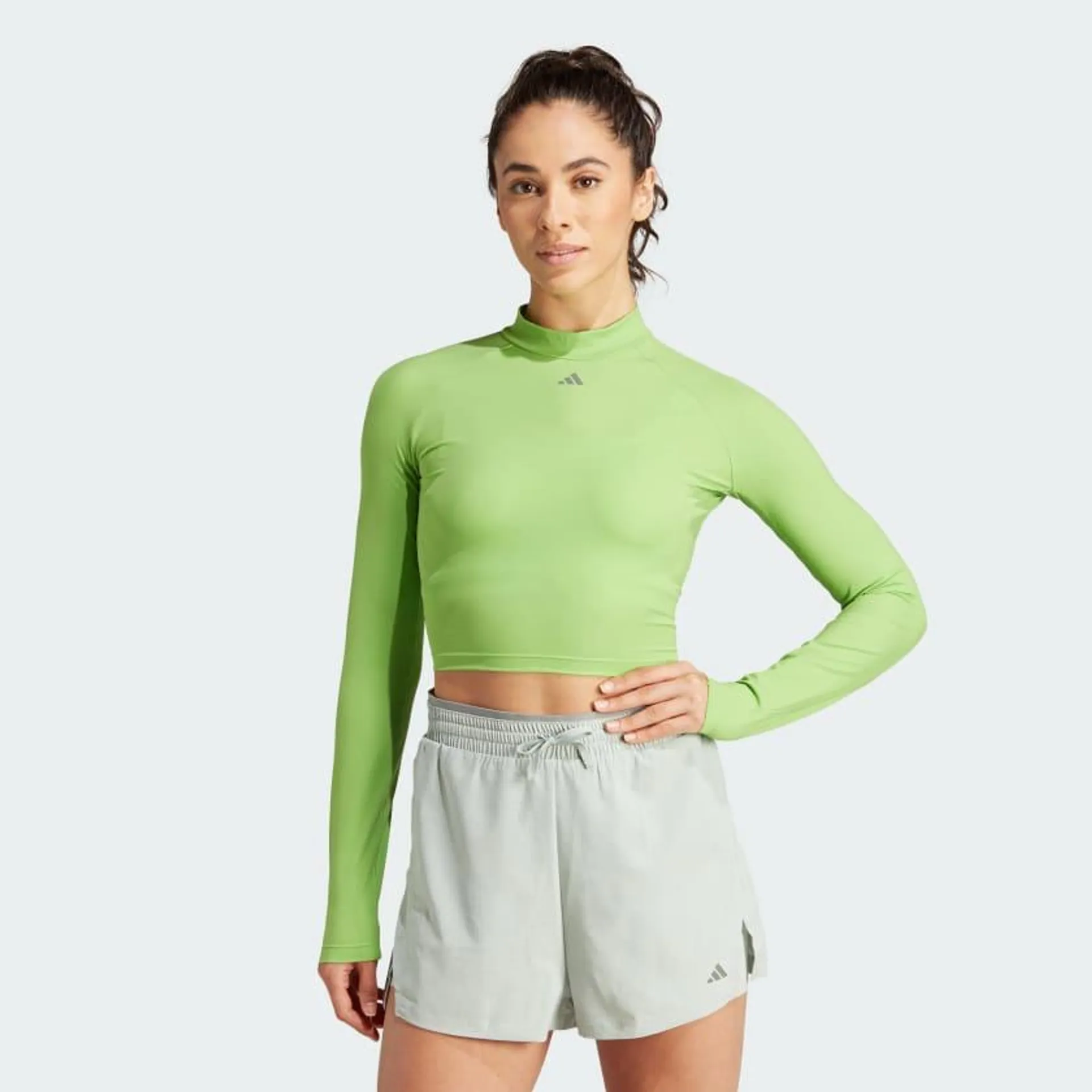 HIIT HEAT.RDY Long Sleeve Crop Long-Sleeve Top