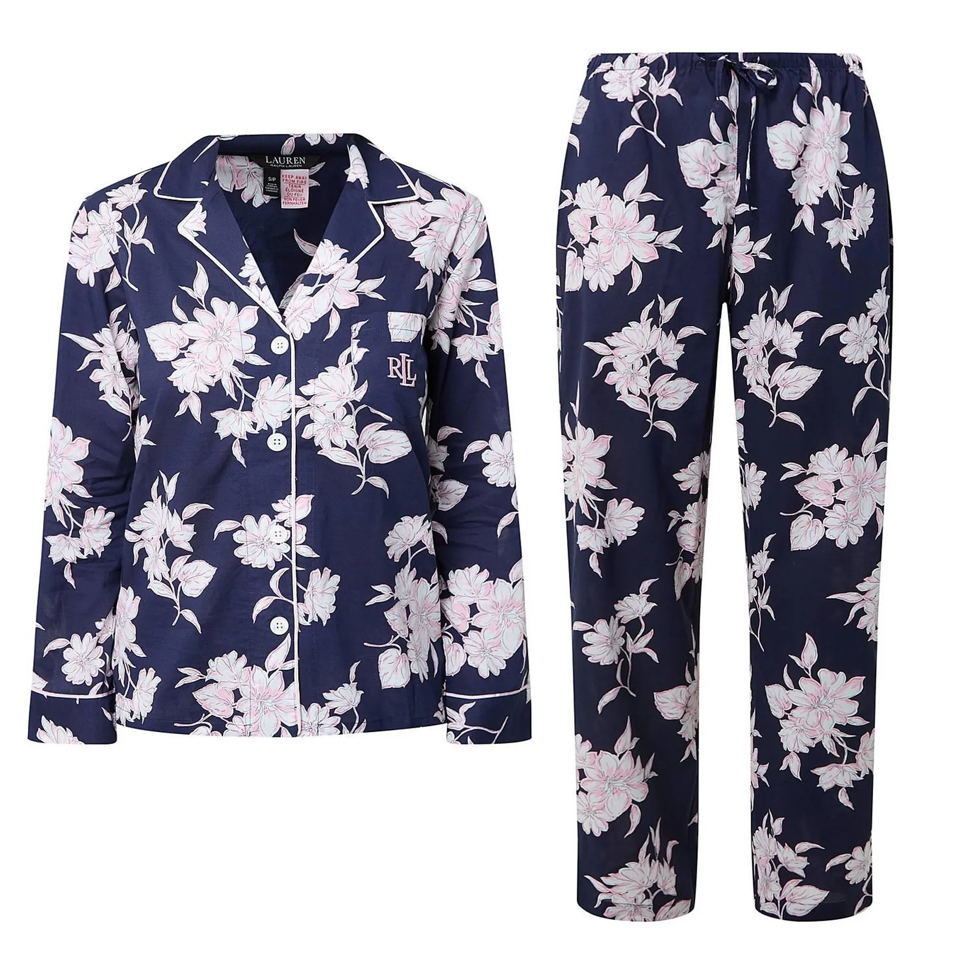 Floral Jersey Logo Pyjama Set