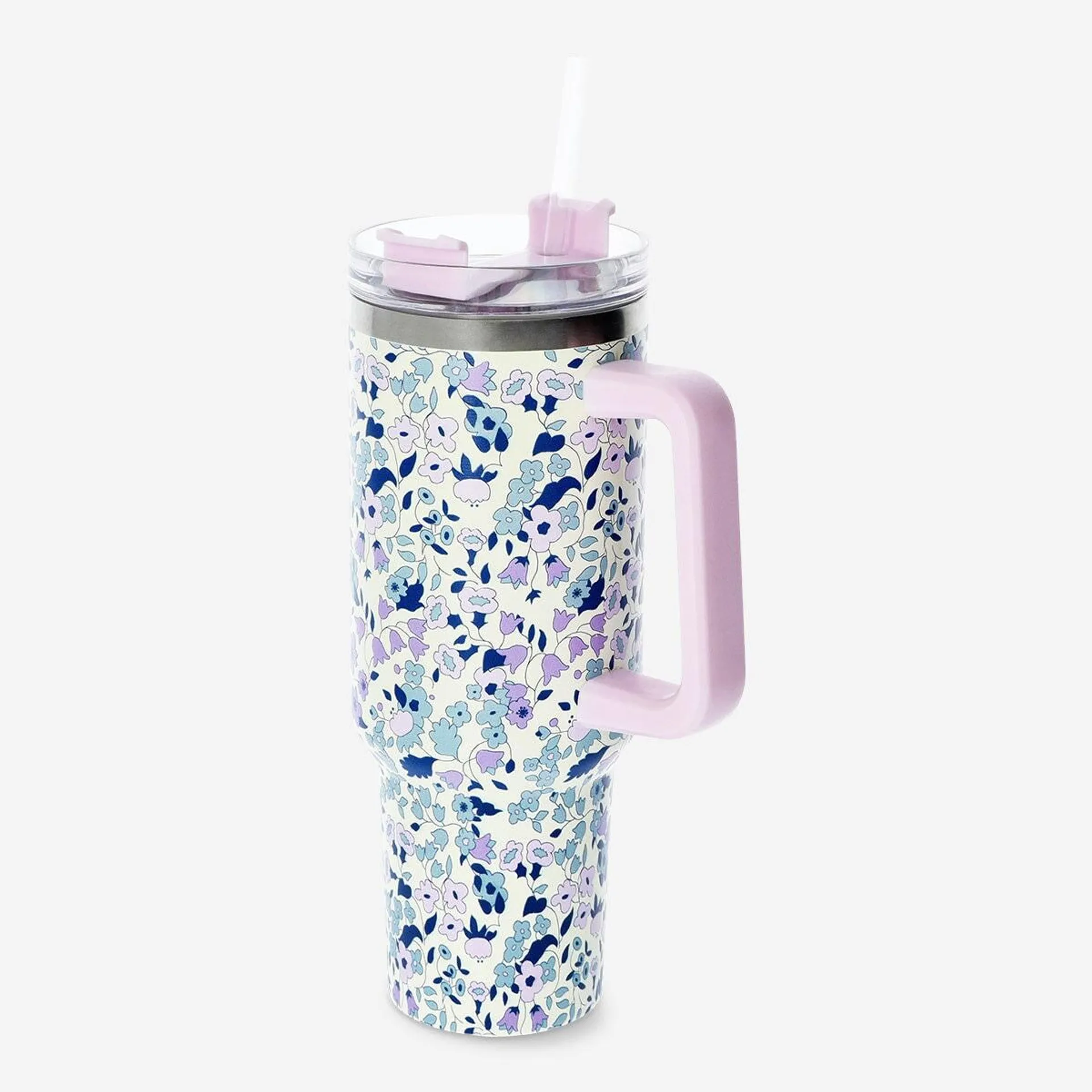 Tumbler with lid and straw. 1.2 L