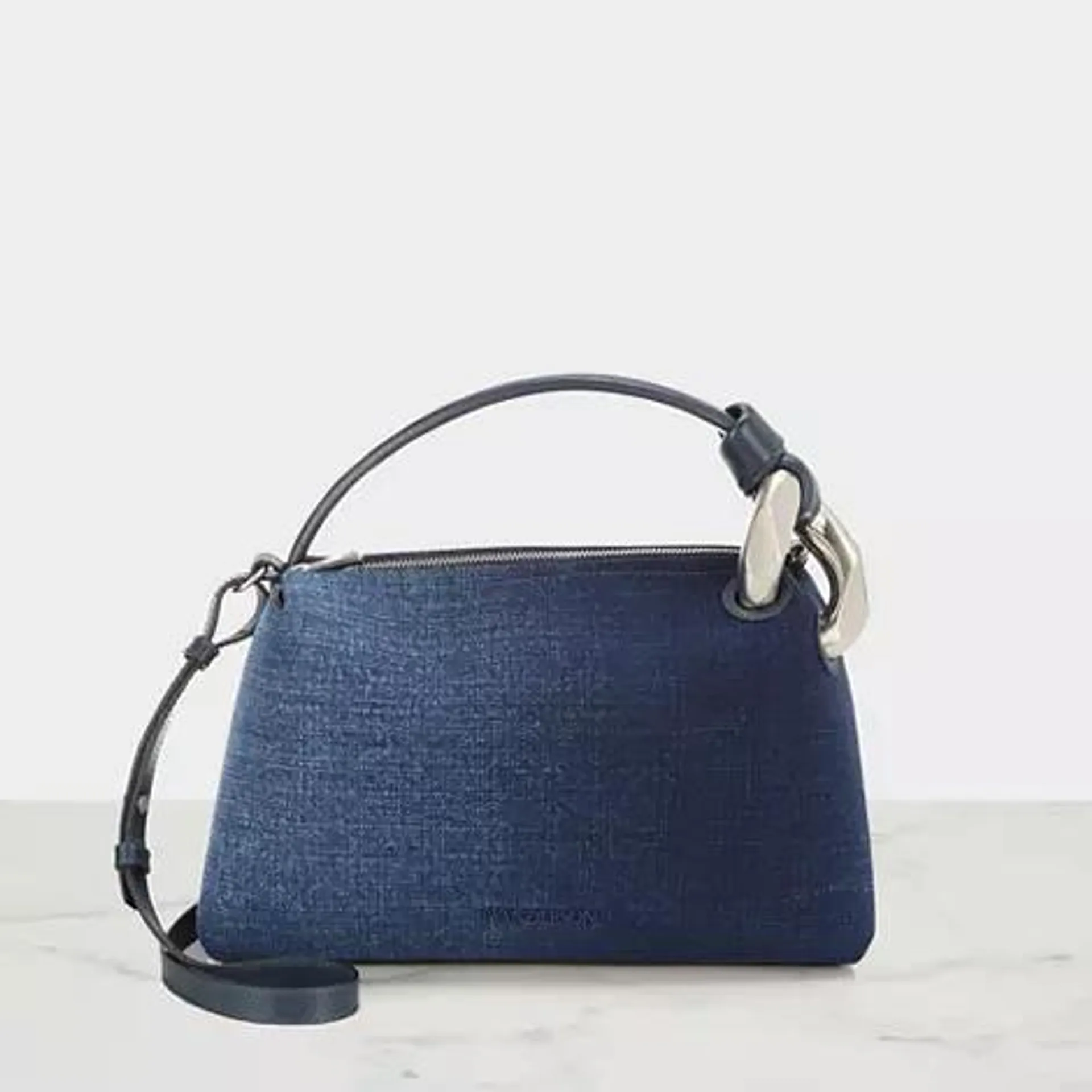 Corner Denim Crossbody Bag