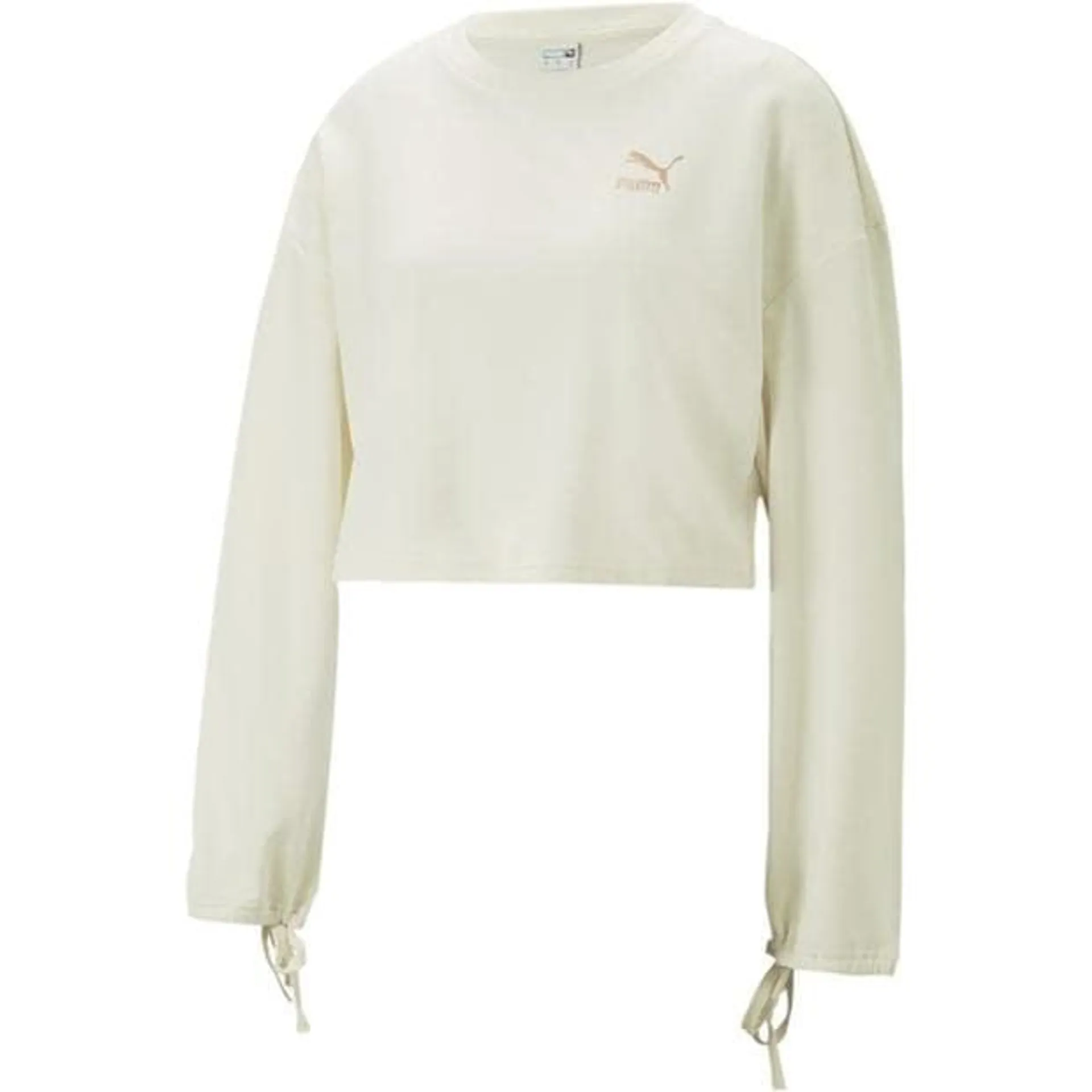 Classic Cropped Crew Sweater Womens