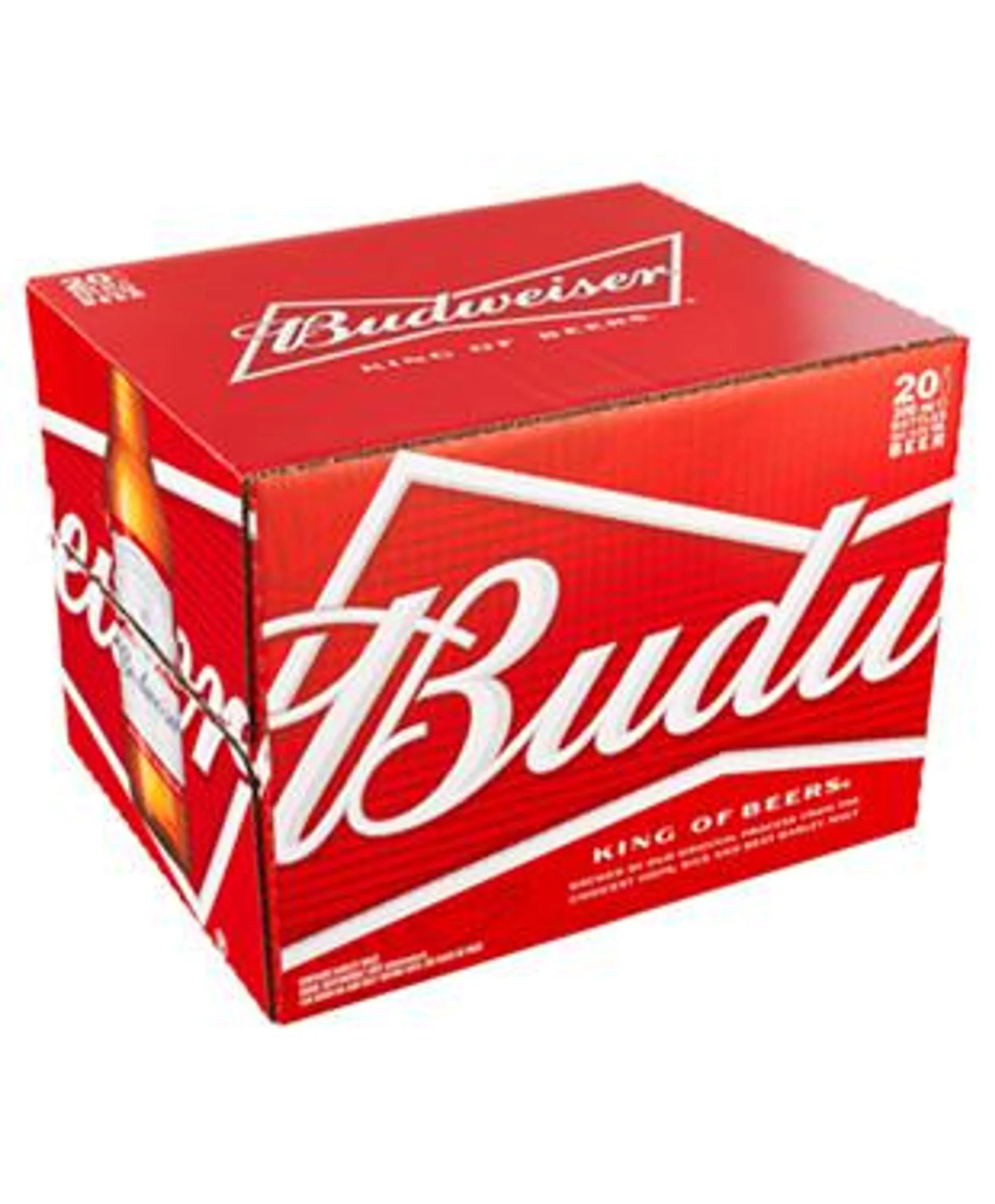 Budweiser 20 Pack 4.30% 300ml Bottle
