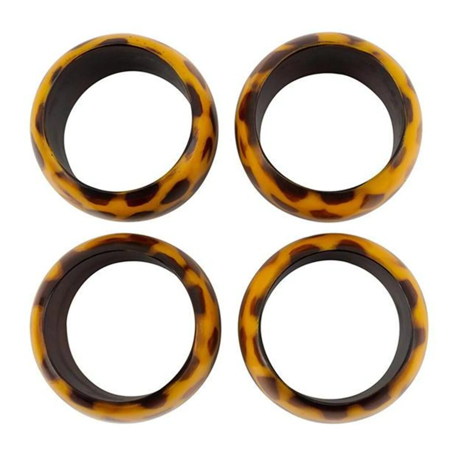 Global Explorer Explorer Giraffe Spot Napkin Rings - Set of 4