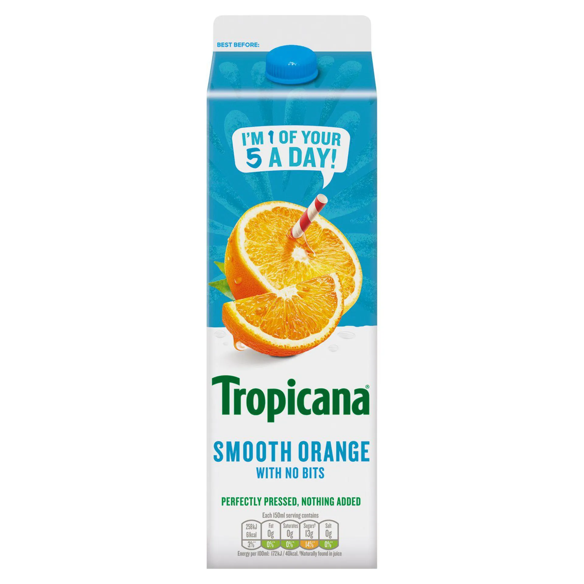 Tropicana Orange Juice Smooth (900 ml)