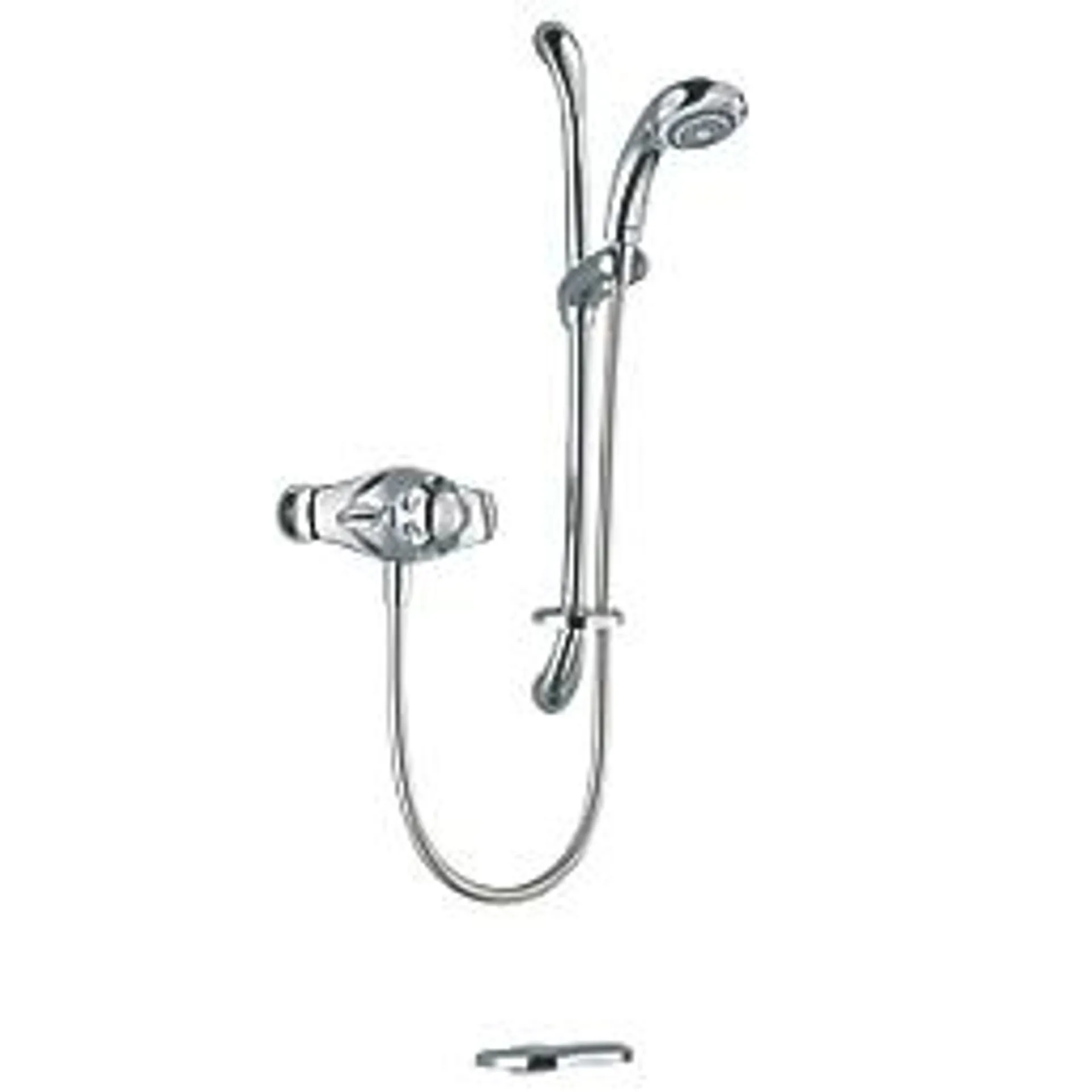 Mira Excel EV Rear-Fed Exposed Chrome Thermostatic Mixer Shower