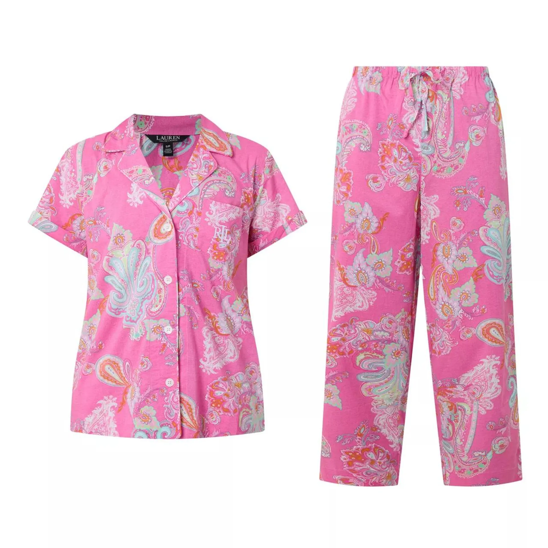 New in LAUREN Paisley Cropped Pyjama Set €129.00