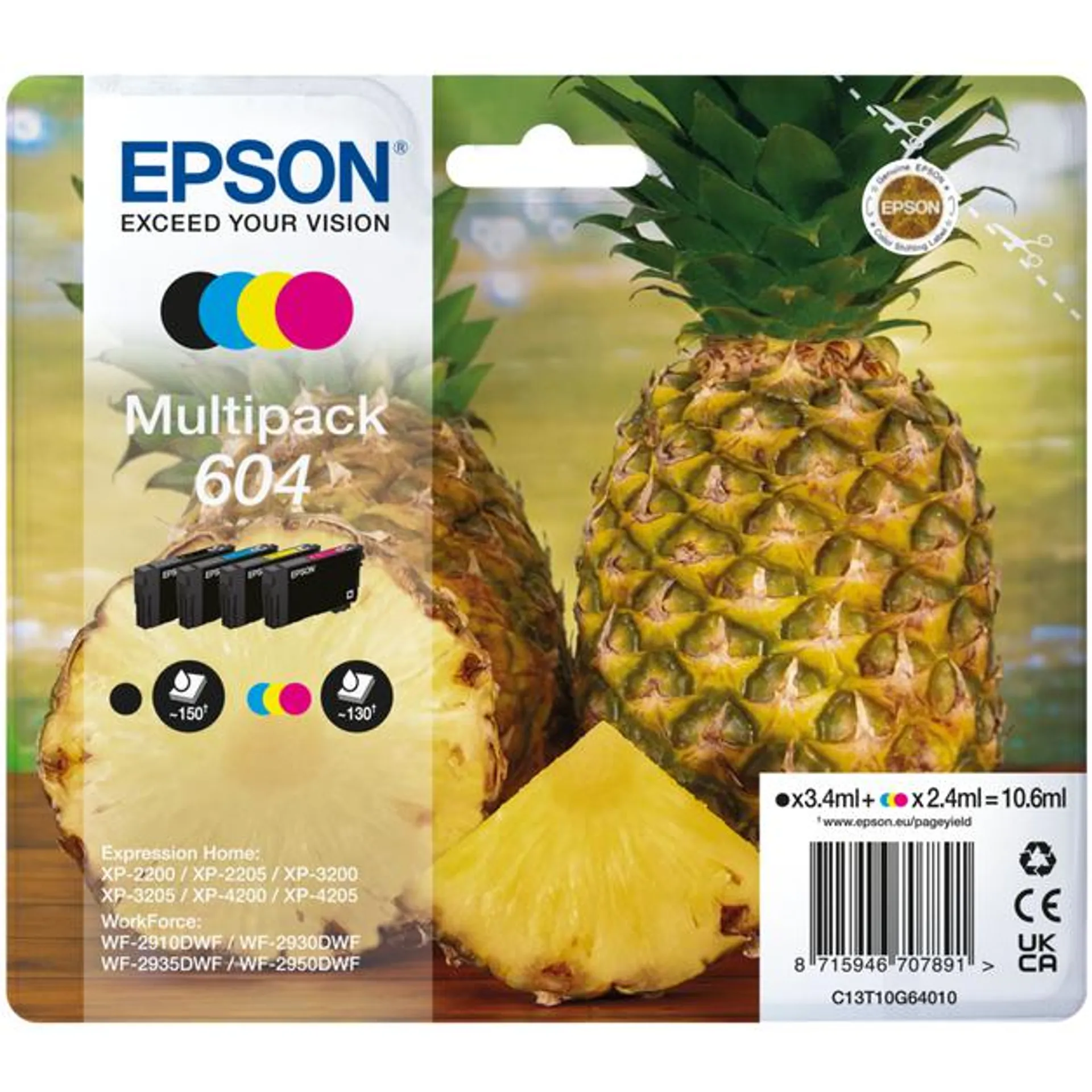 Epson 604 10.6ml Ink Cartridge - Multipack | SEPS1523