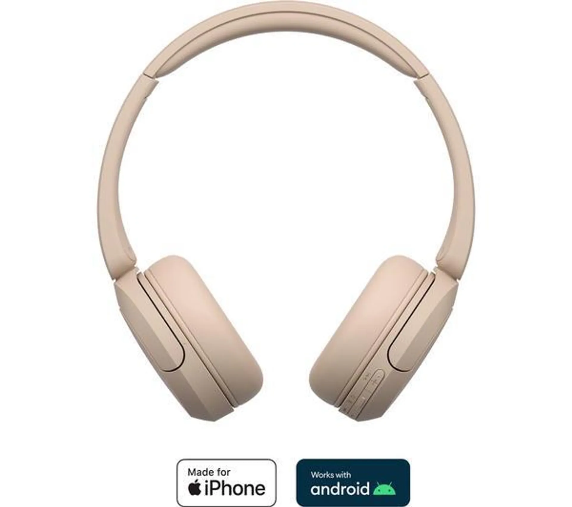 SONY WH-CH520C Wireless Bluetooth Headphones - Beige
