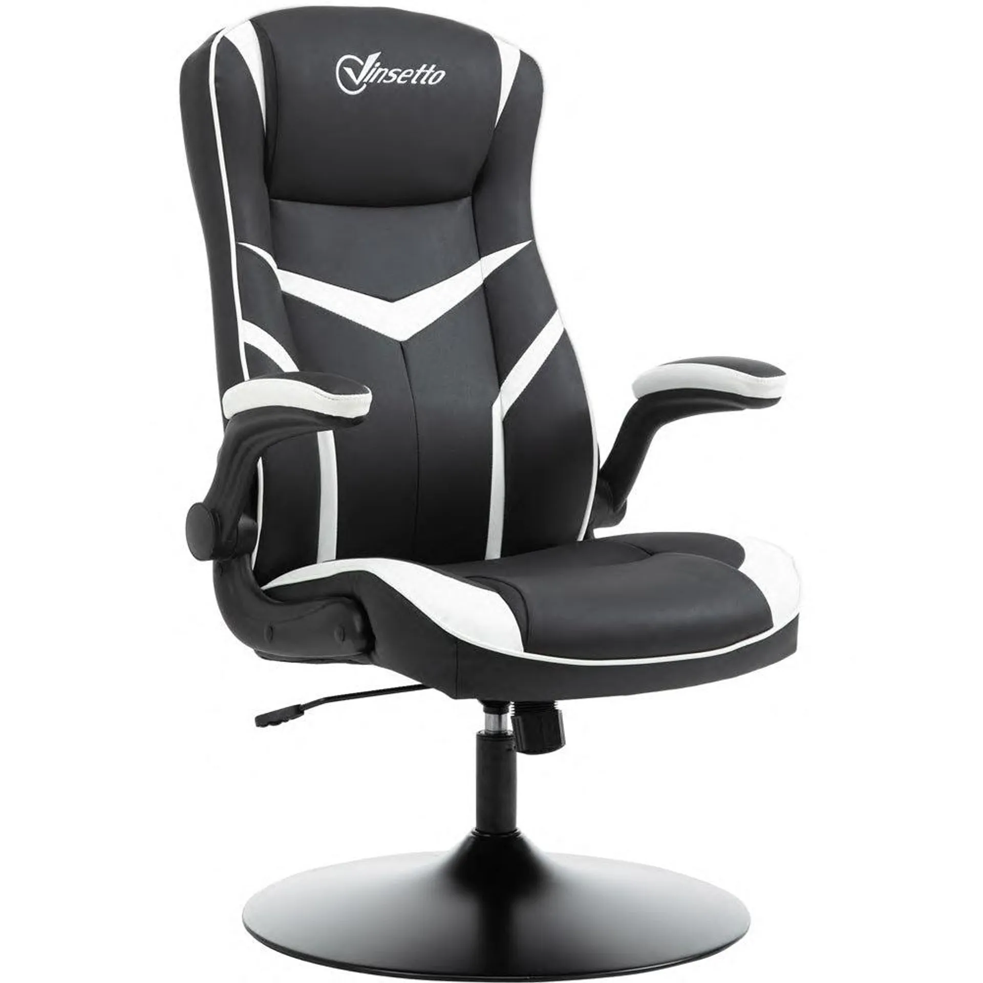 Maplin Plus Faux Leather Ergonomic Adjustable Gaming Chair with Pedestal Base