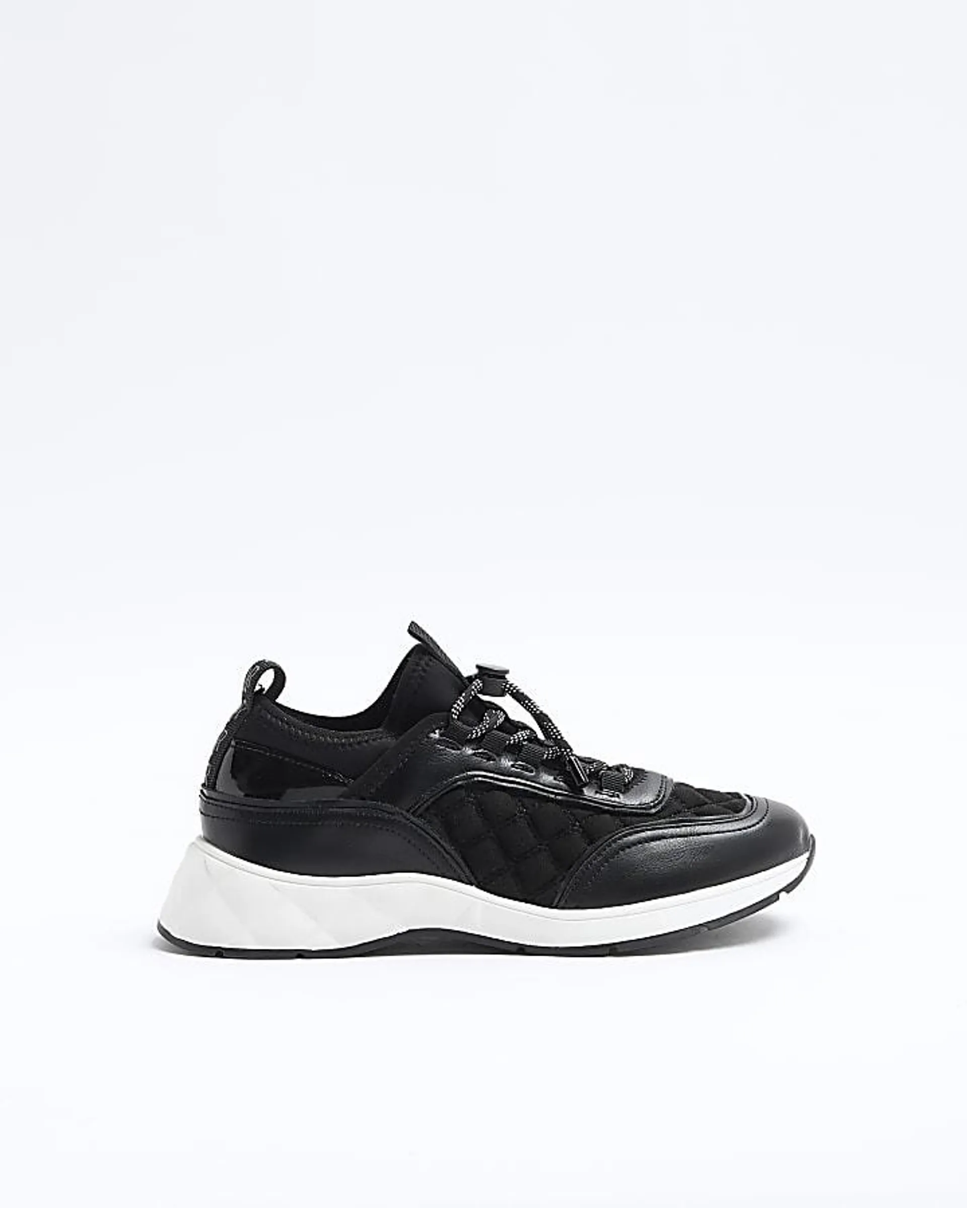 Black slip on trainers