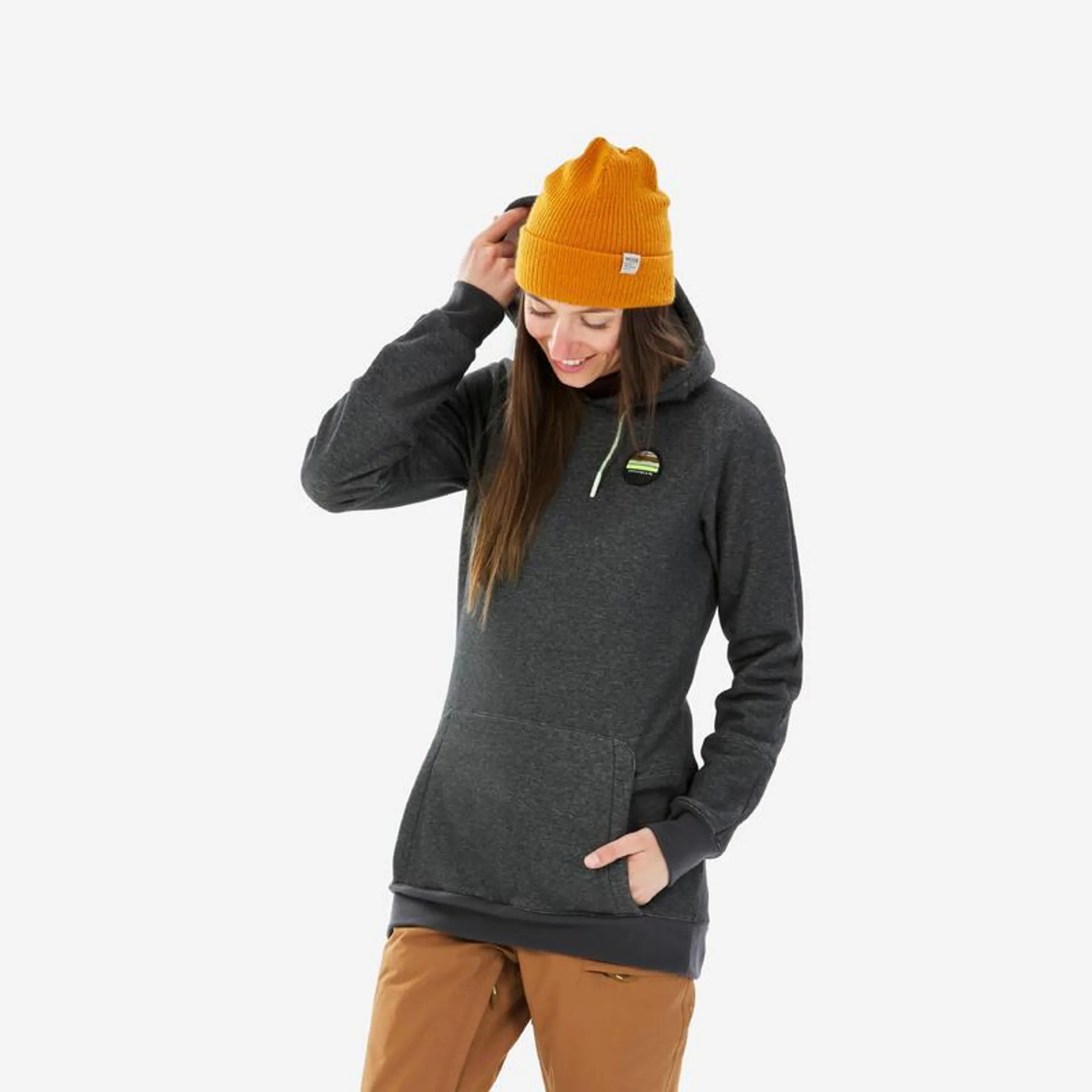 Sudadera polar con capucha de snowboard y nieve Mujer Dreamscape SNB