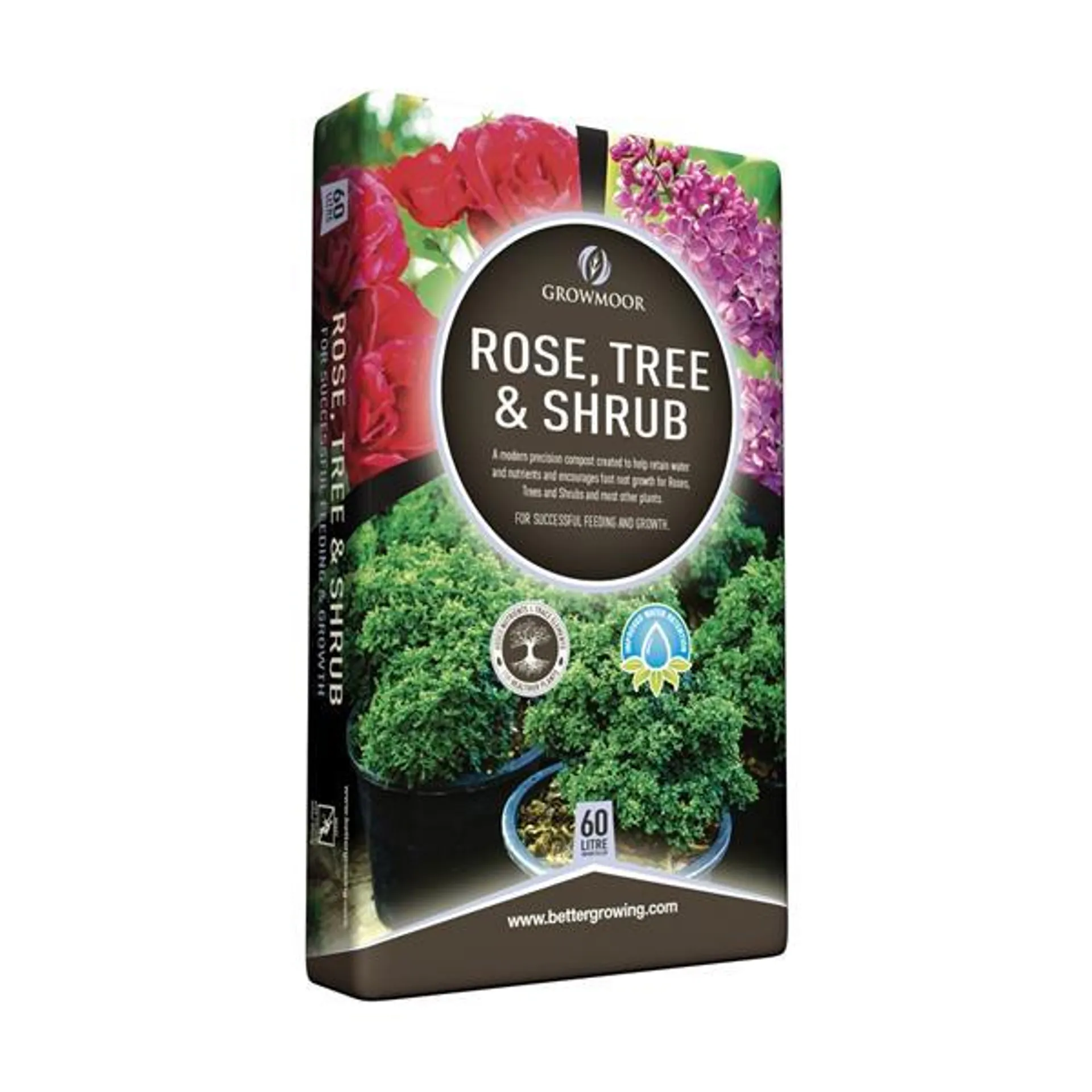 Rose, Tree & Shrub Compost - 60L