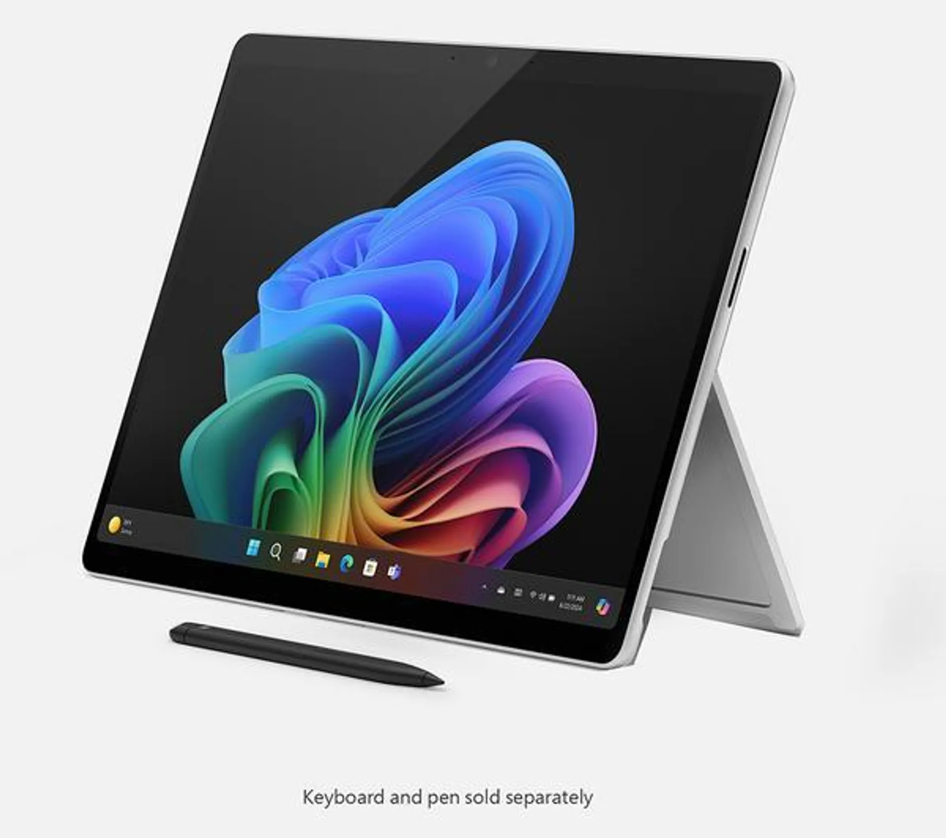 MICROSOFT 13" Surface Pro, Copilot+ PC with Power Supply - Snapdragon X Plus, 256 GB SSD, Platinum