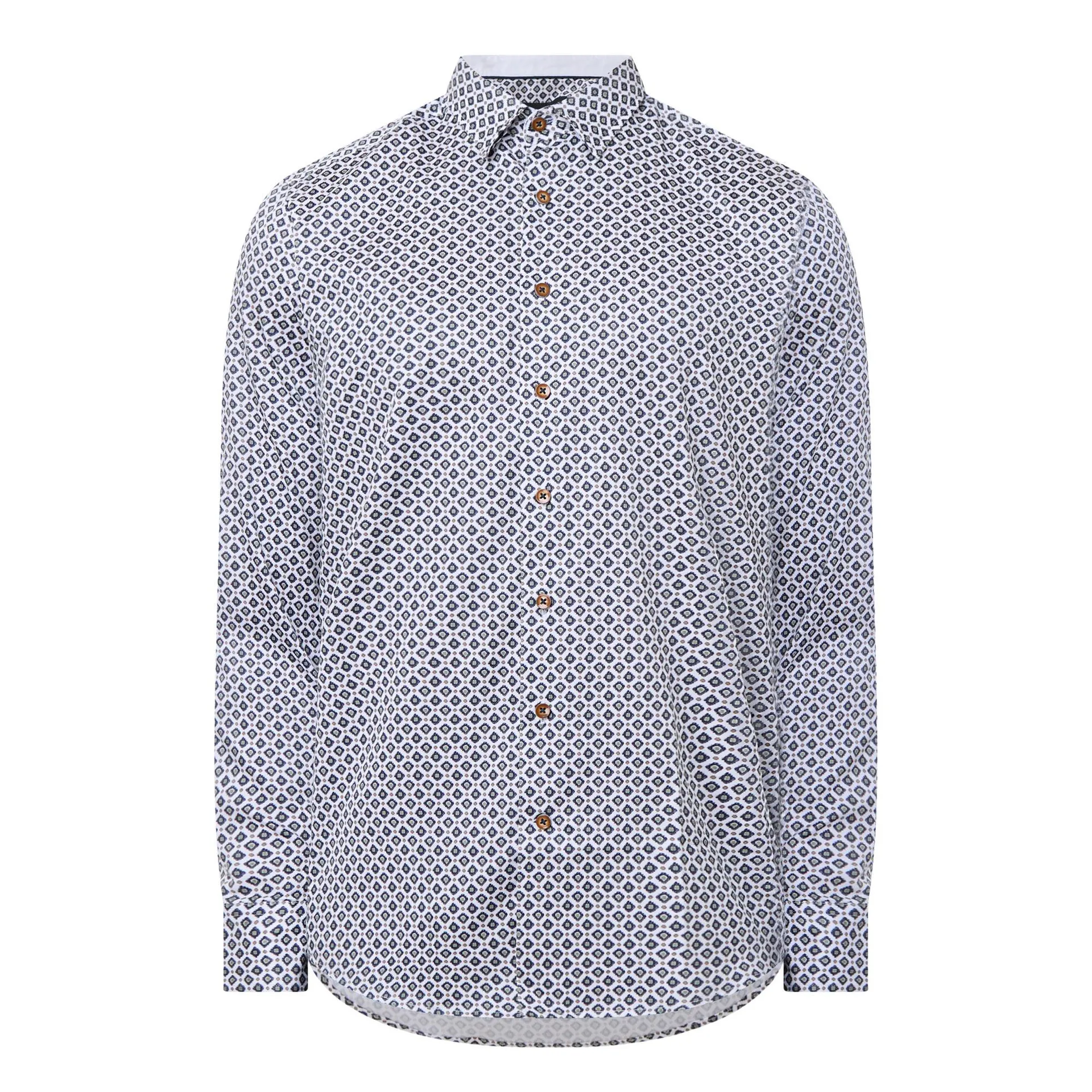 Geometric Diamond Print Shirt