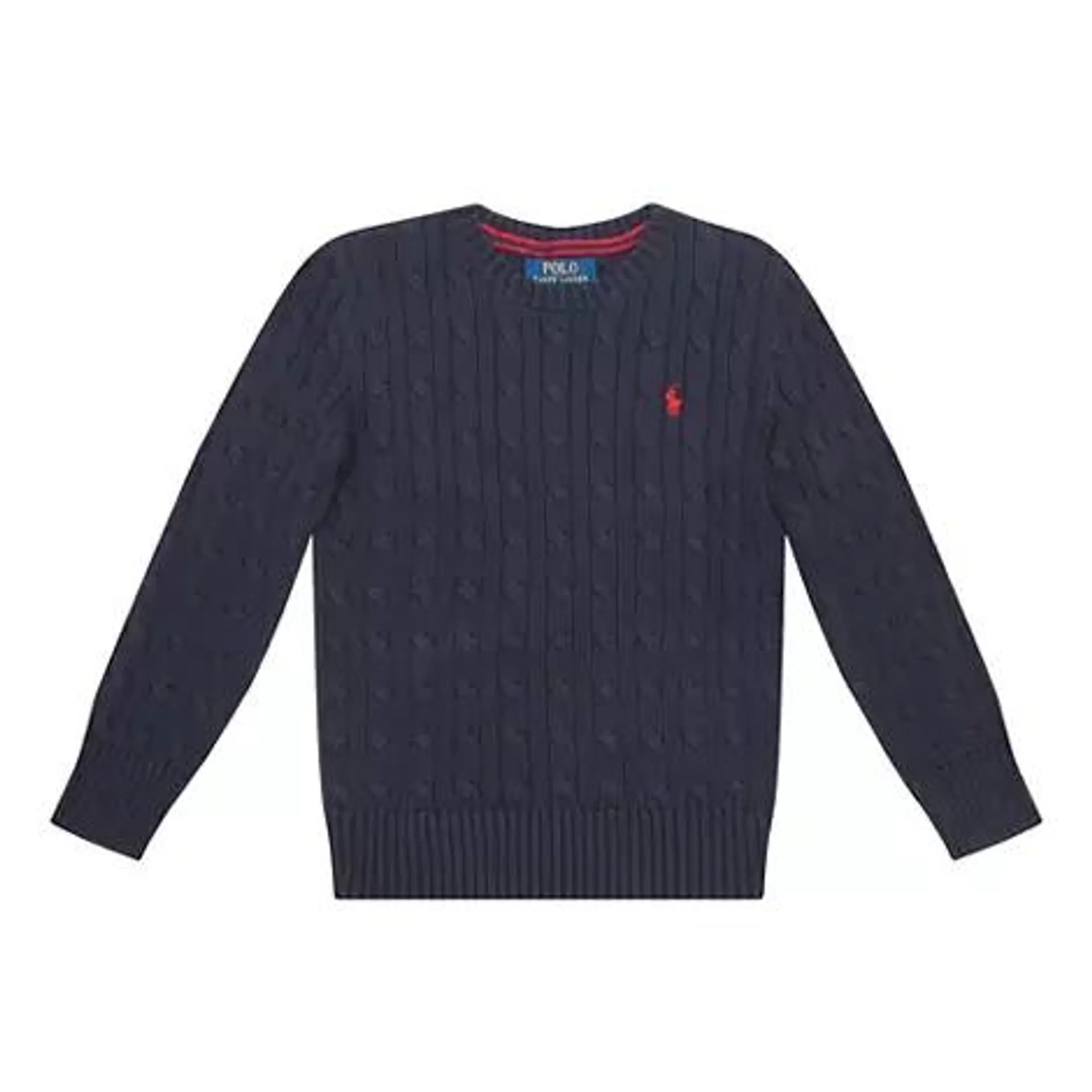 Polo Player Logo Cable Knit Sweater 3-6 Years