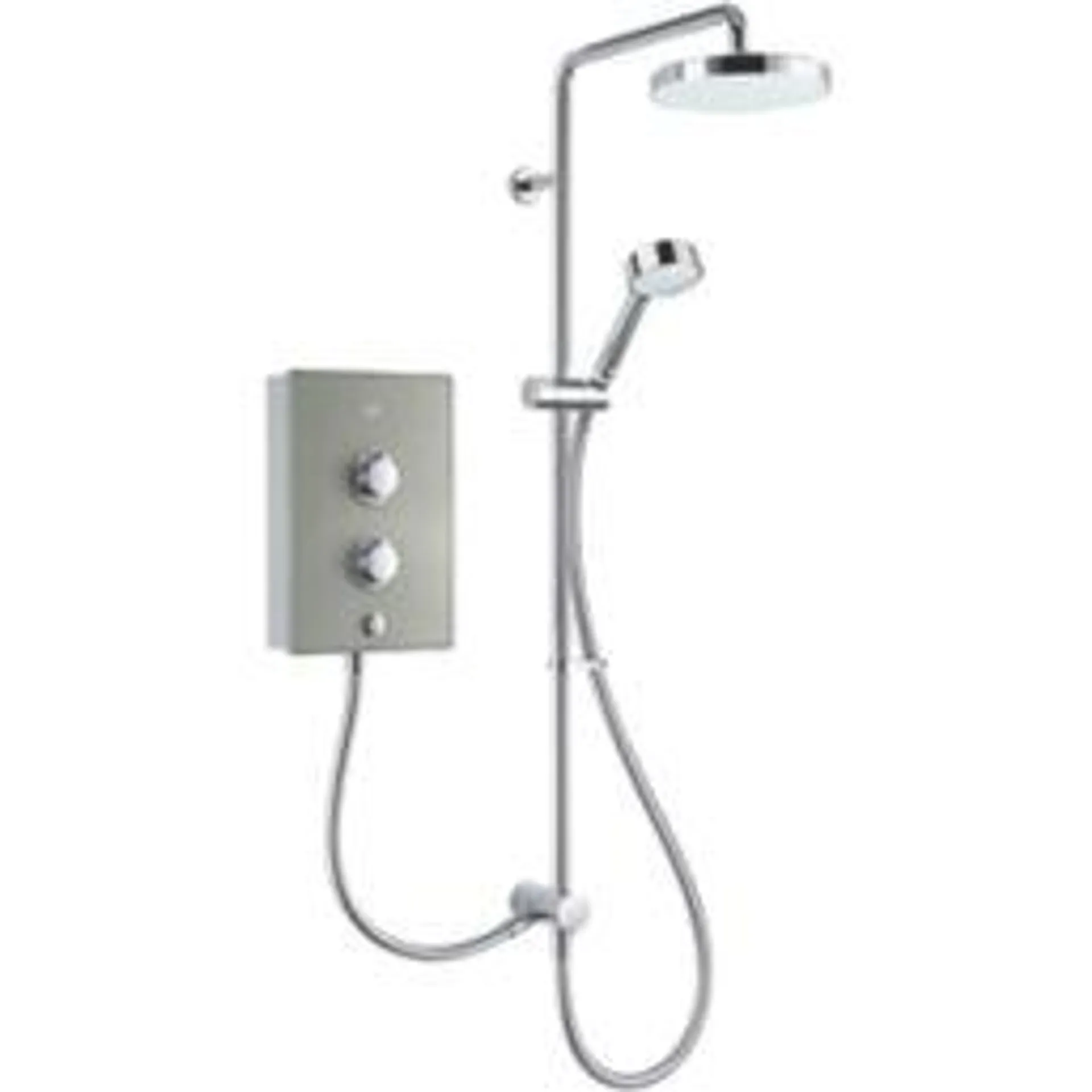 Mira Decor Dual Warm Silver 10.8kW Manual Electric Shower