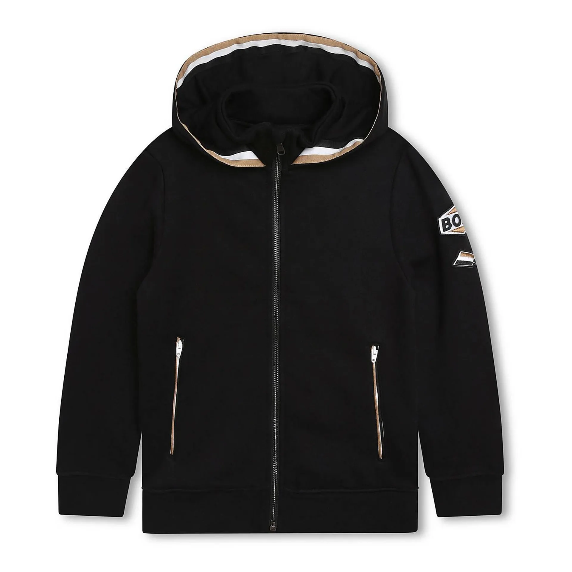 Logo Badge Zip-Through Hoodie