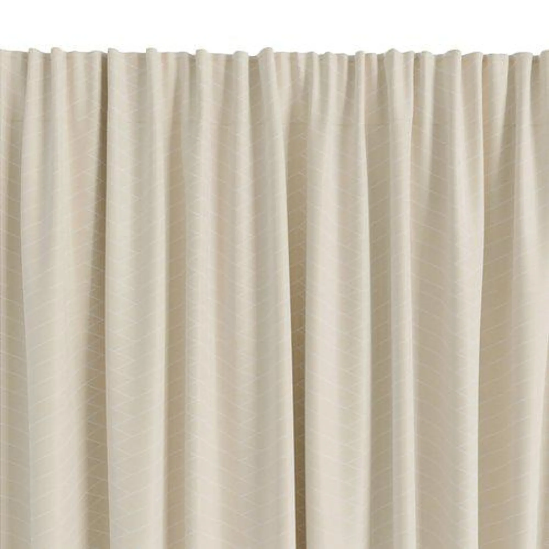 Curtain OMBO 1x140x300 herringbone beige