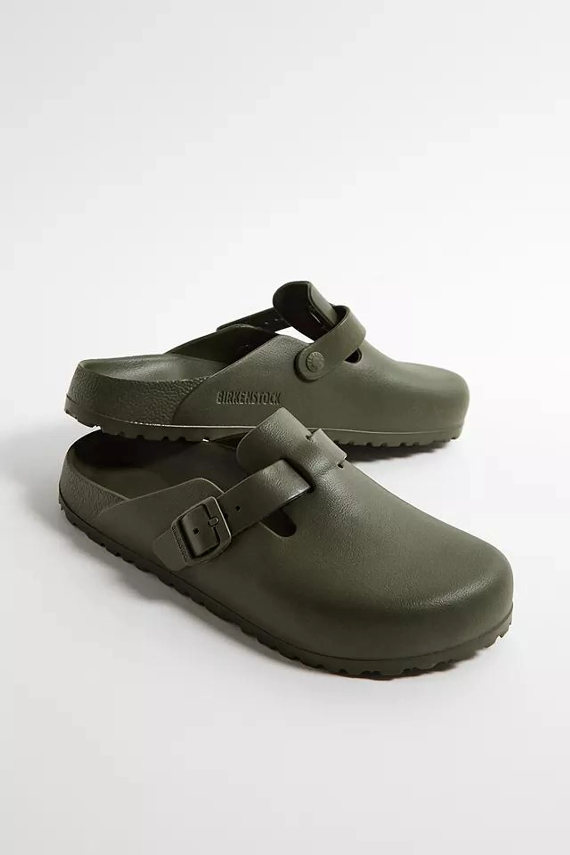 Birkenstock Boston Khaki EVA Clogs