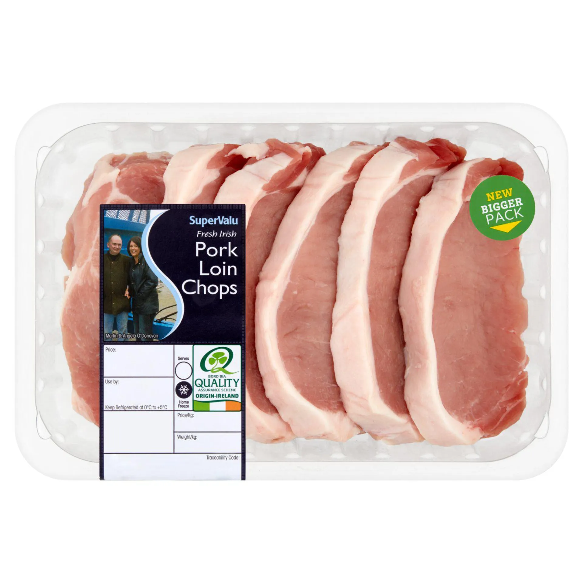 SuperValu Fresh Irish Family Value Pork Chops (825 g)