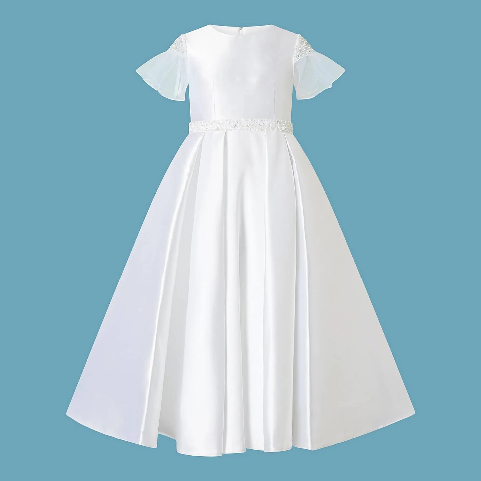 Frill Sleeve Communion Dress