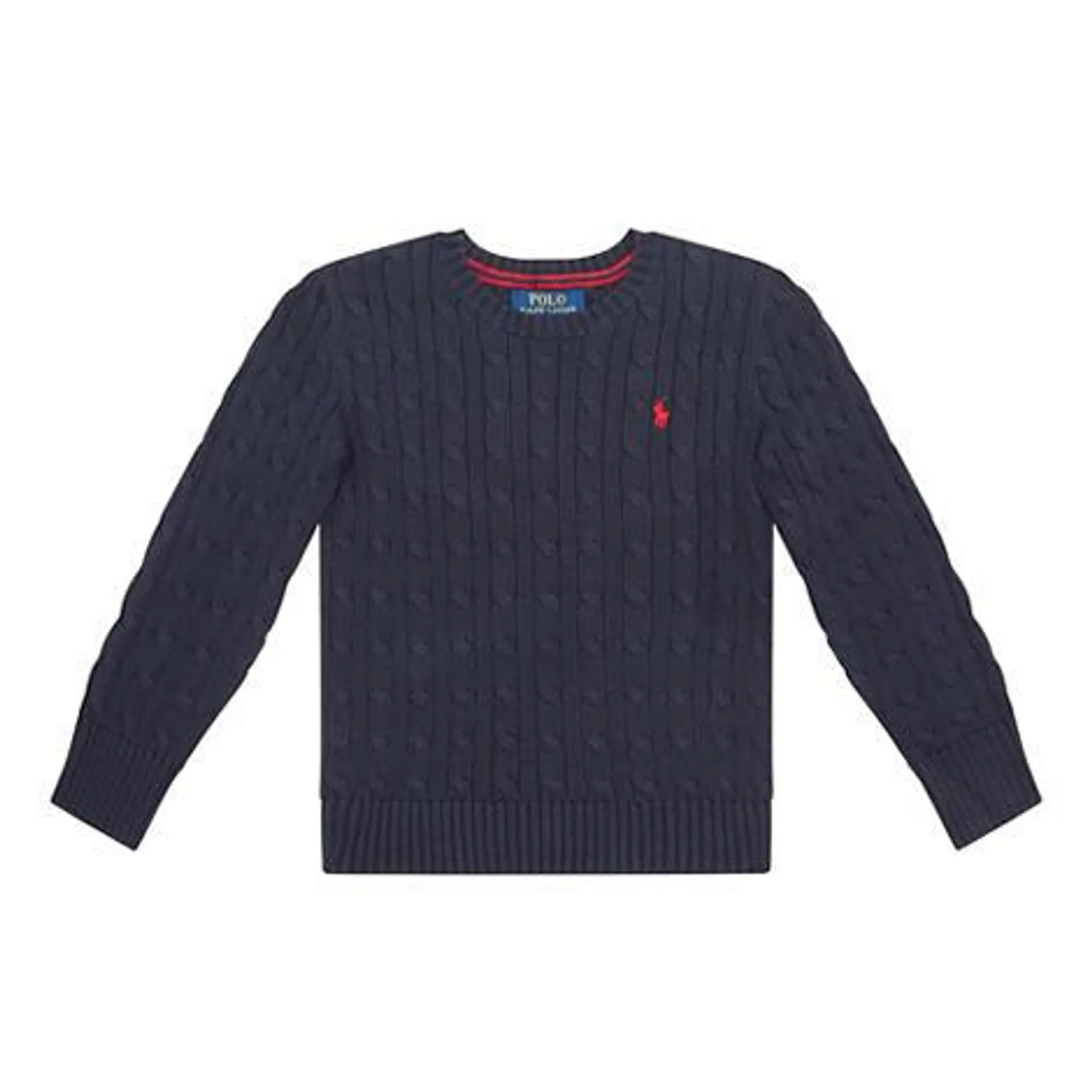 Polo Player Logo Cable Knit Sweater 3-6 Years