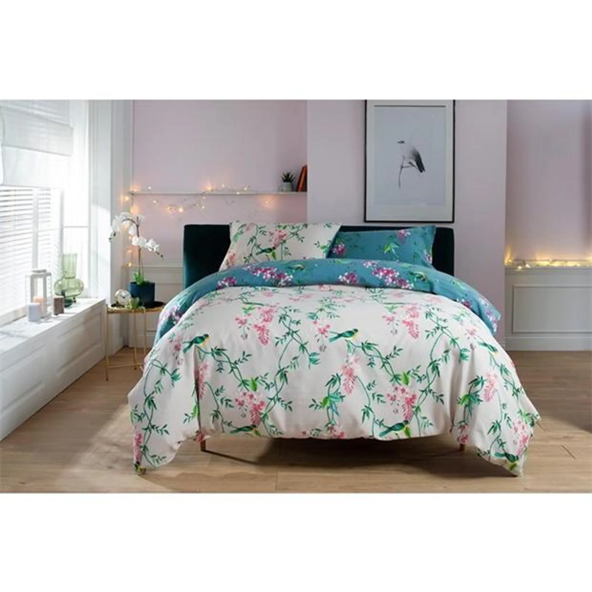 Bird Garden Teal Duvet Set 99
