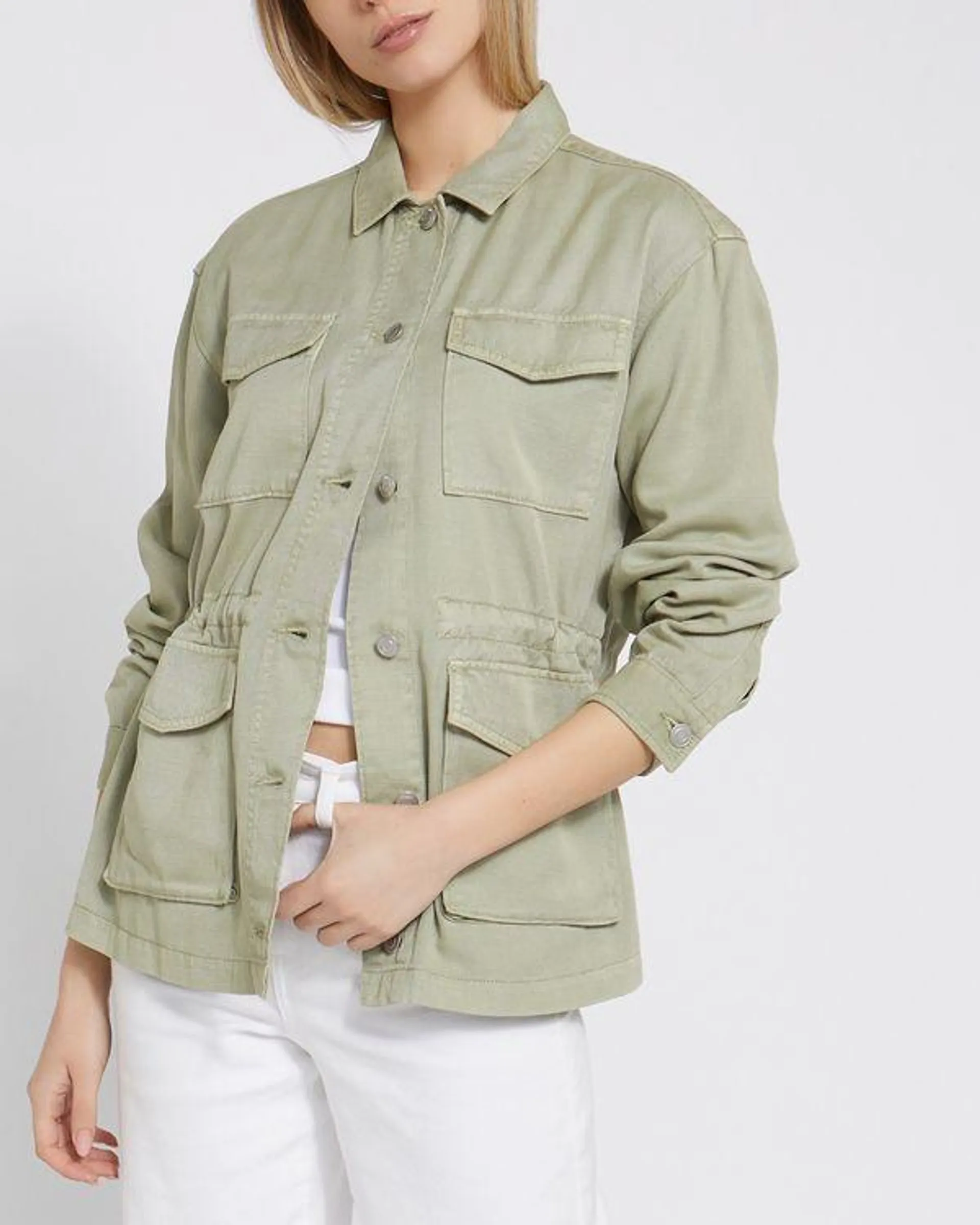 Waisted Utility Shacket