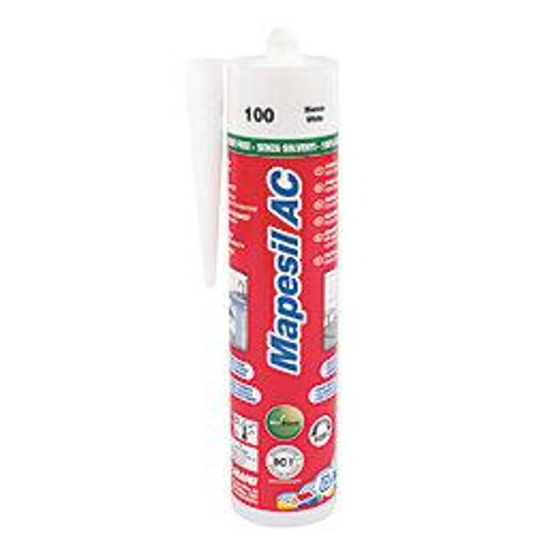 Mapei Mapesil AC 100 Solvent-Free Silicone Sealant White 310ml