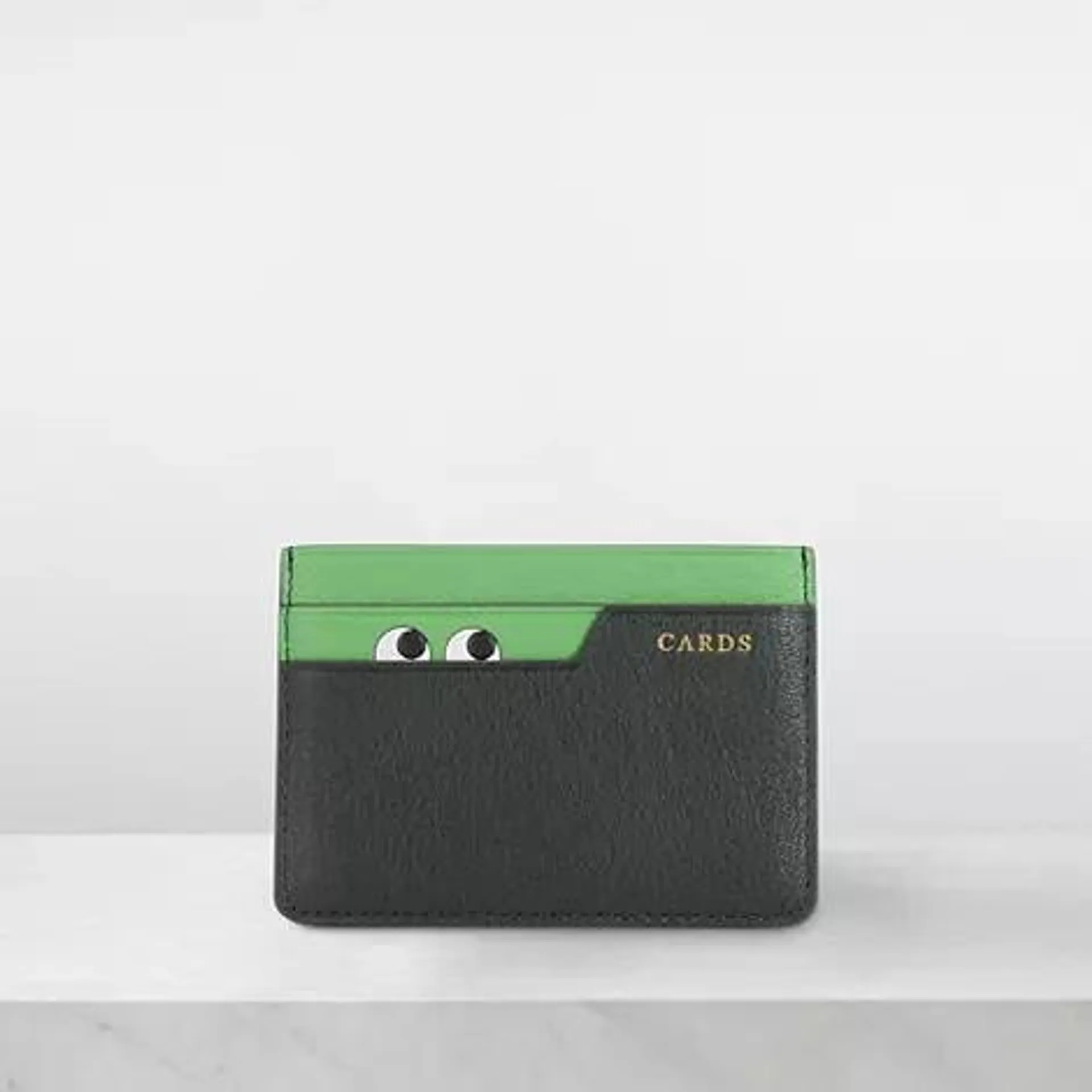 Peeping Eyes Leather Cardholder