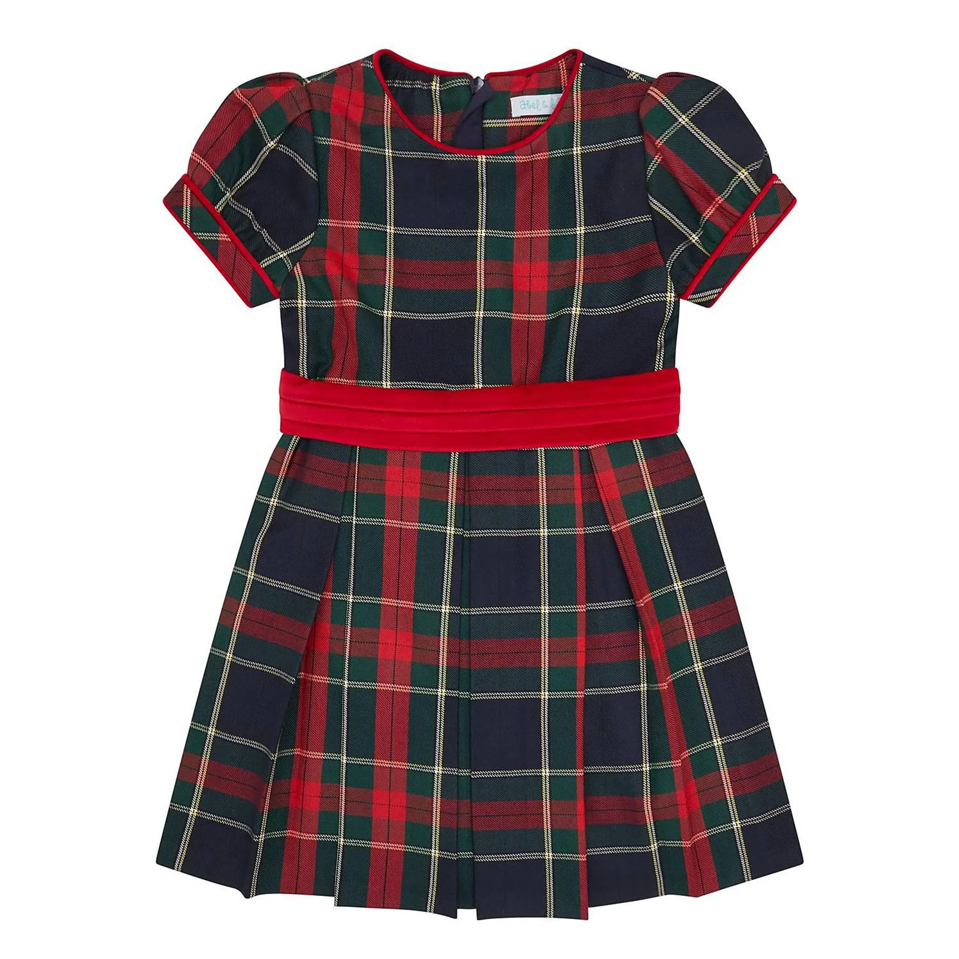 Tartan Bow Detailed Dress