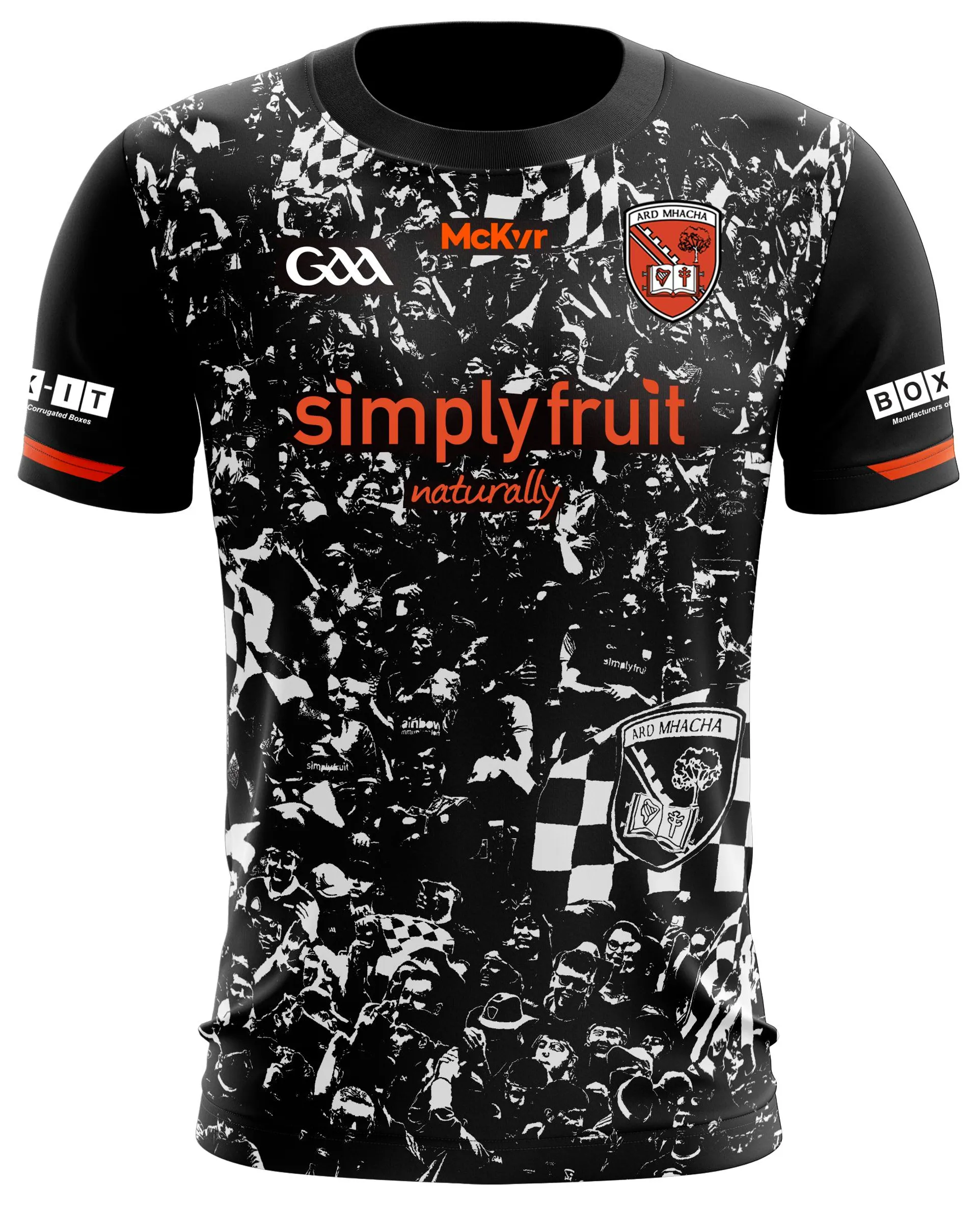 Mc Keever Armagh GAA Official Vital Training Jersey - Youth - Black/White