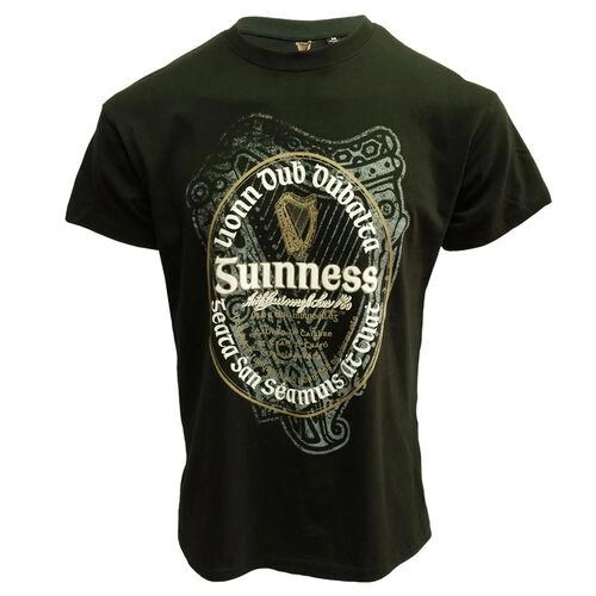Guinness Bottle Green Irish Label T-Shirt