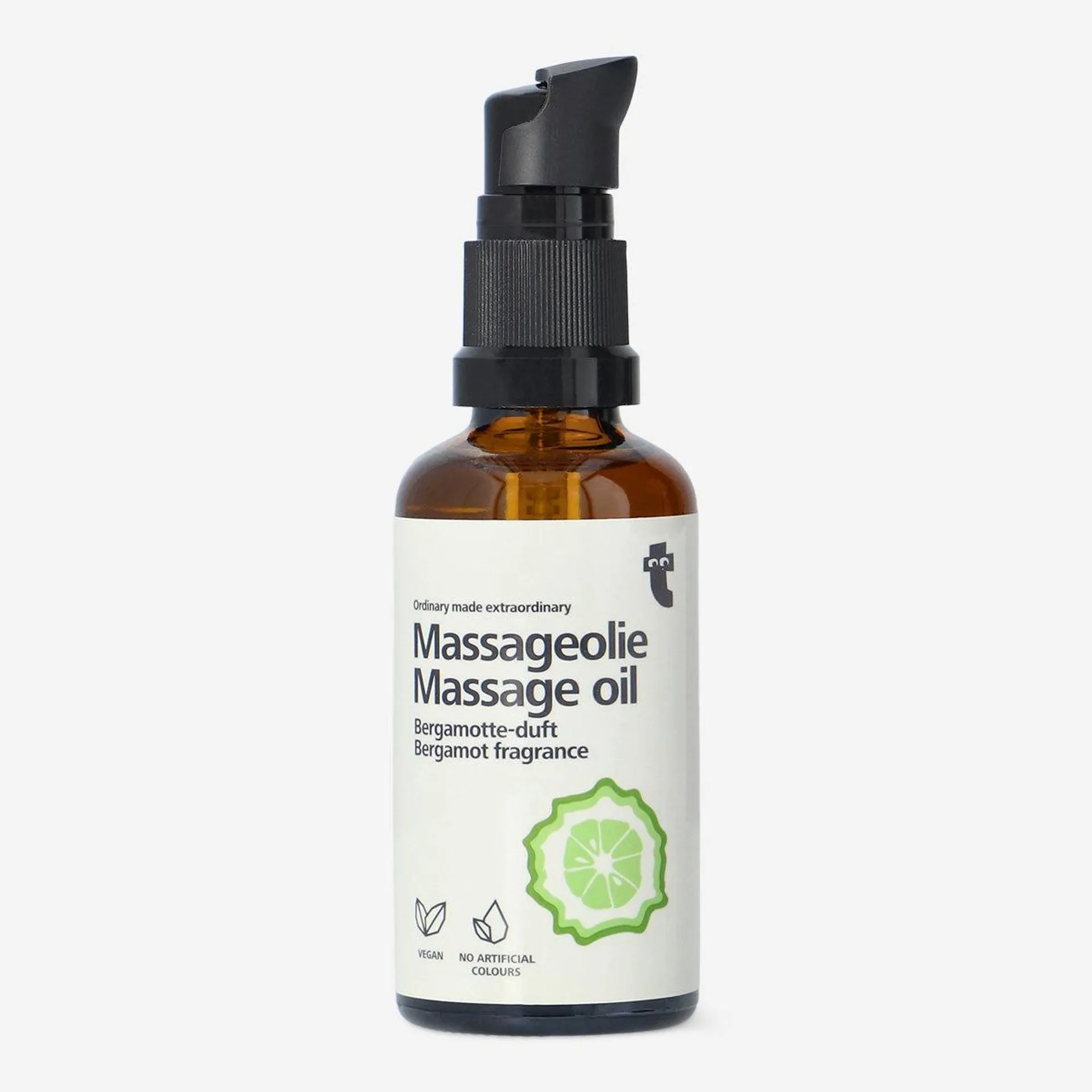 Massage oil. Bergamot fragrance