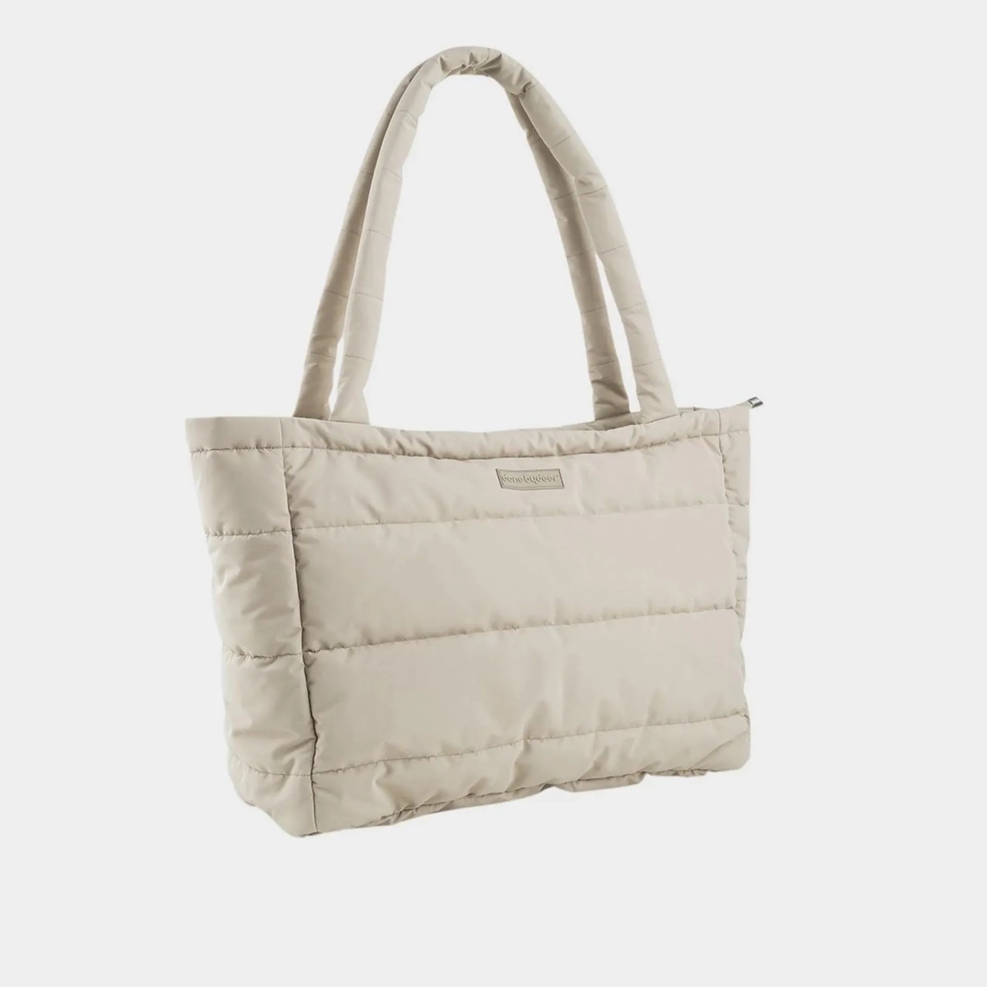 DONE BY DEER Quilted Tote Changing Bag Sand