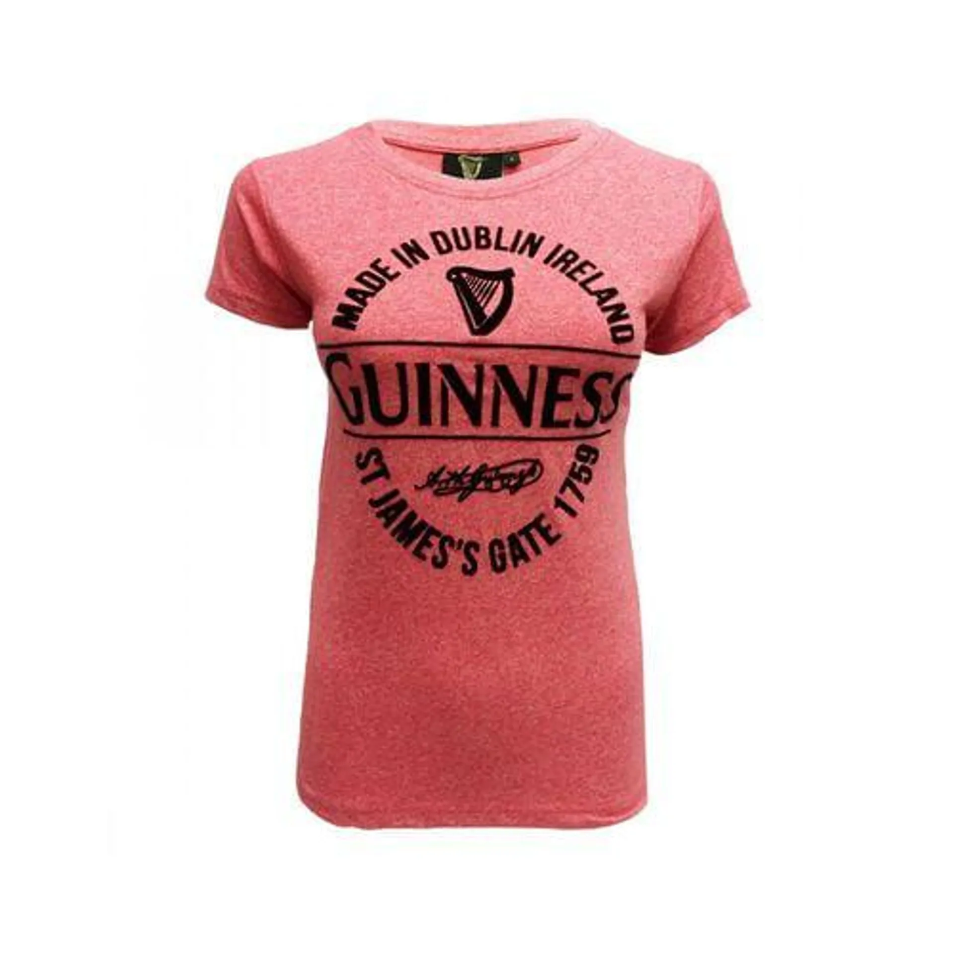 Guinness Red Grindle Ladies T-Shirt With Lable Stamp