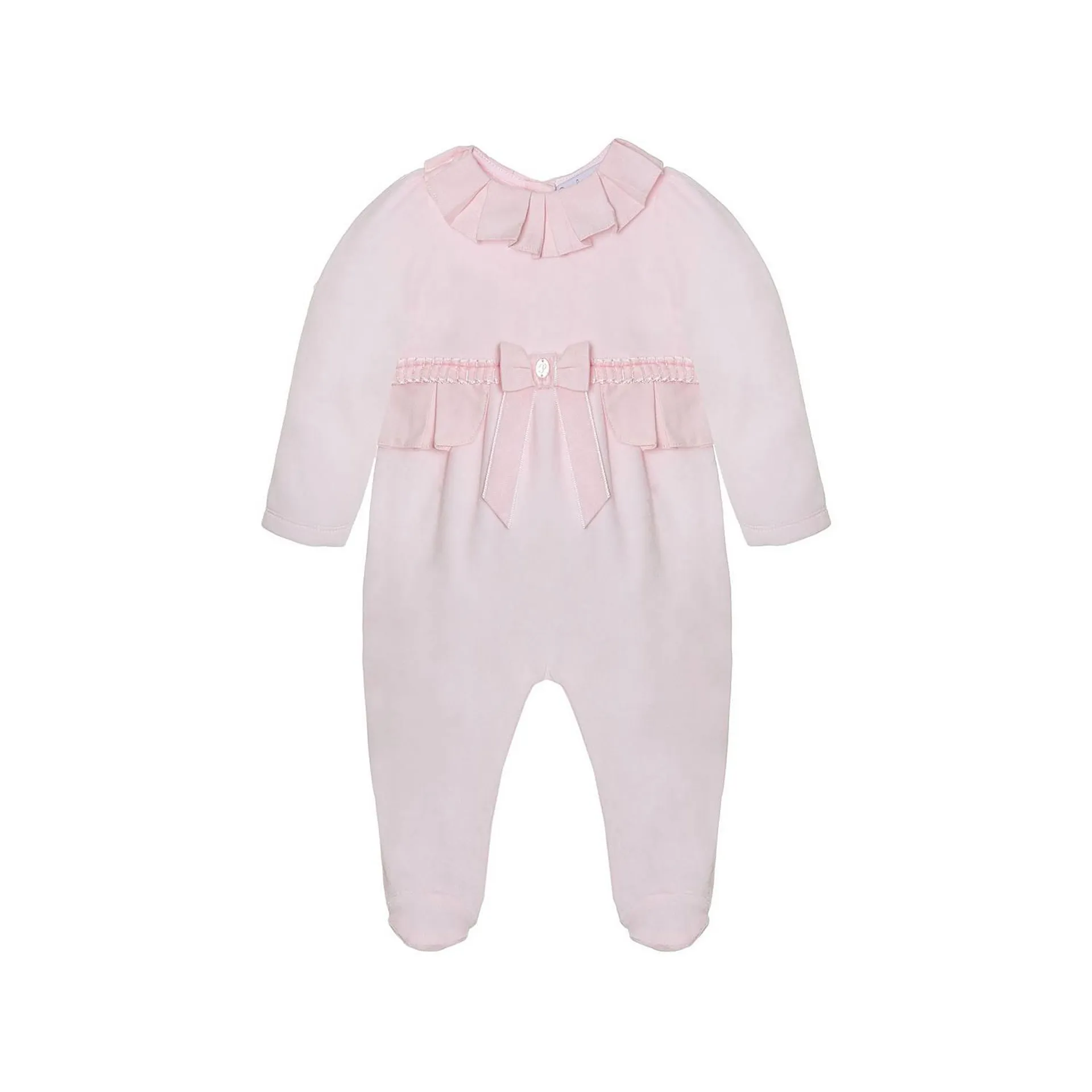 Pleated Bow Sleep Romper