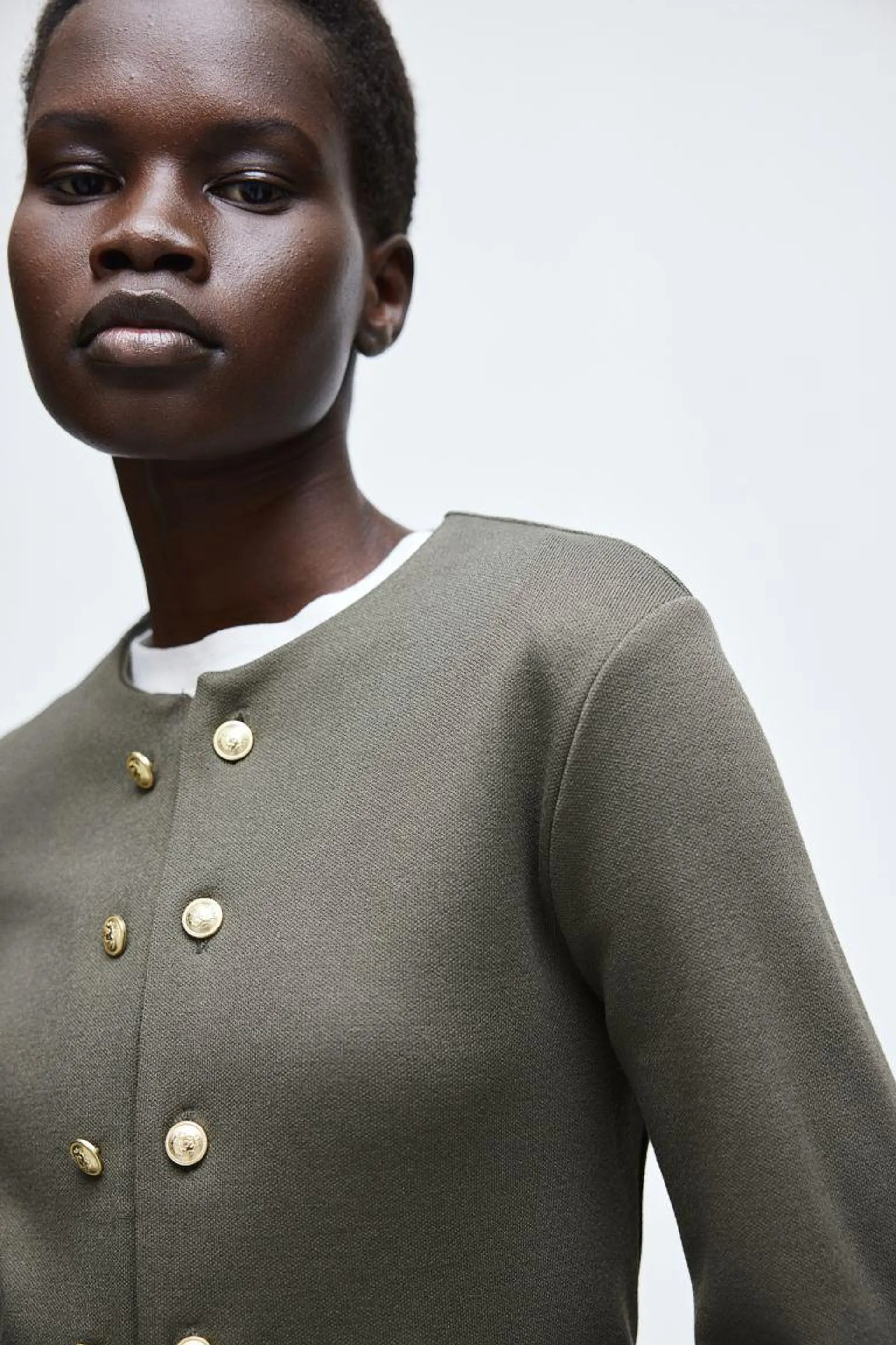 Jersey cardigan