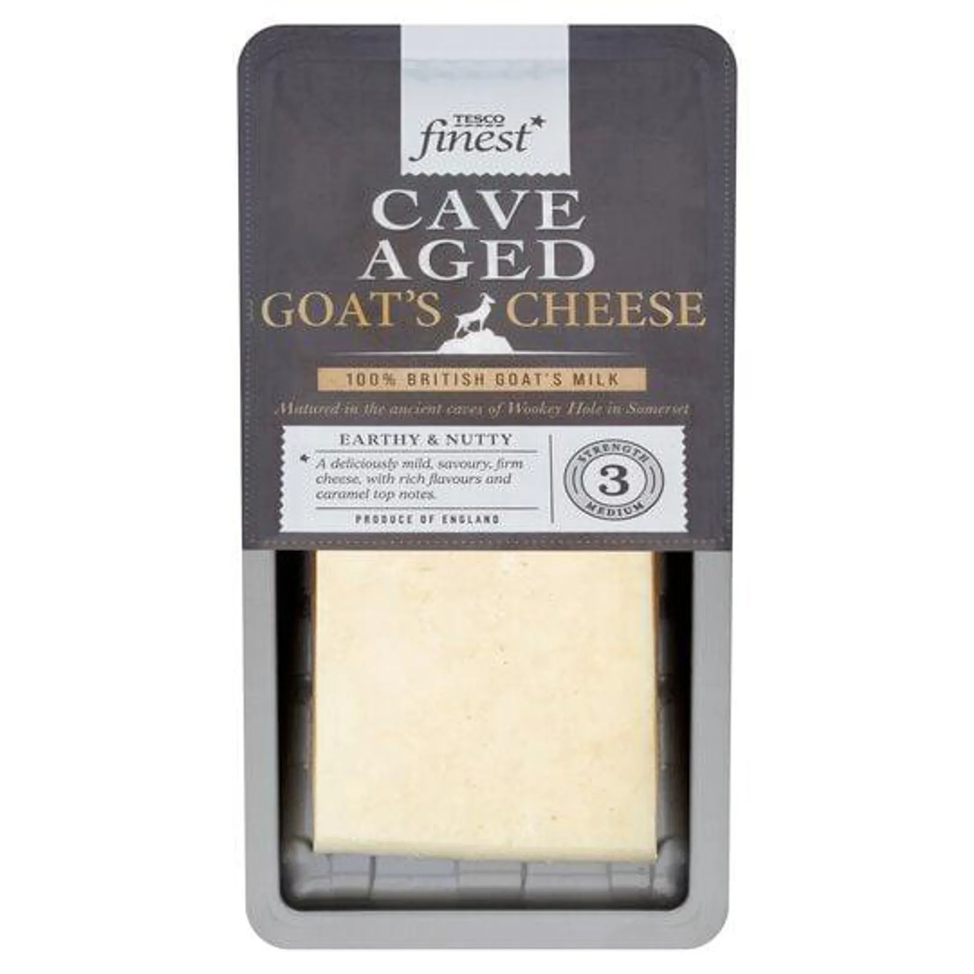 Tesco Finest Cave Aged Goat Cheese 200G