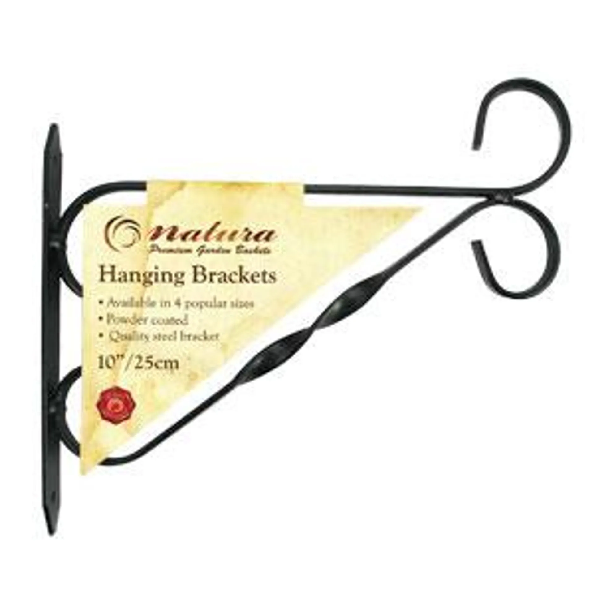 Hanging Basket Brackets Black 14 Inch