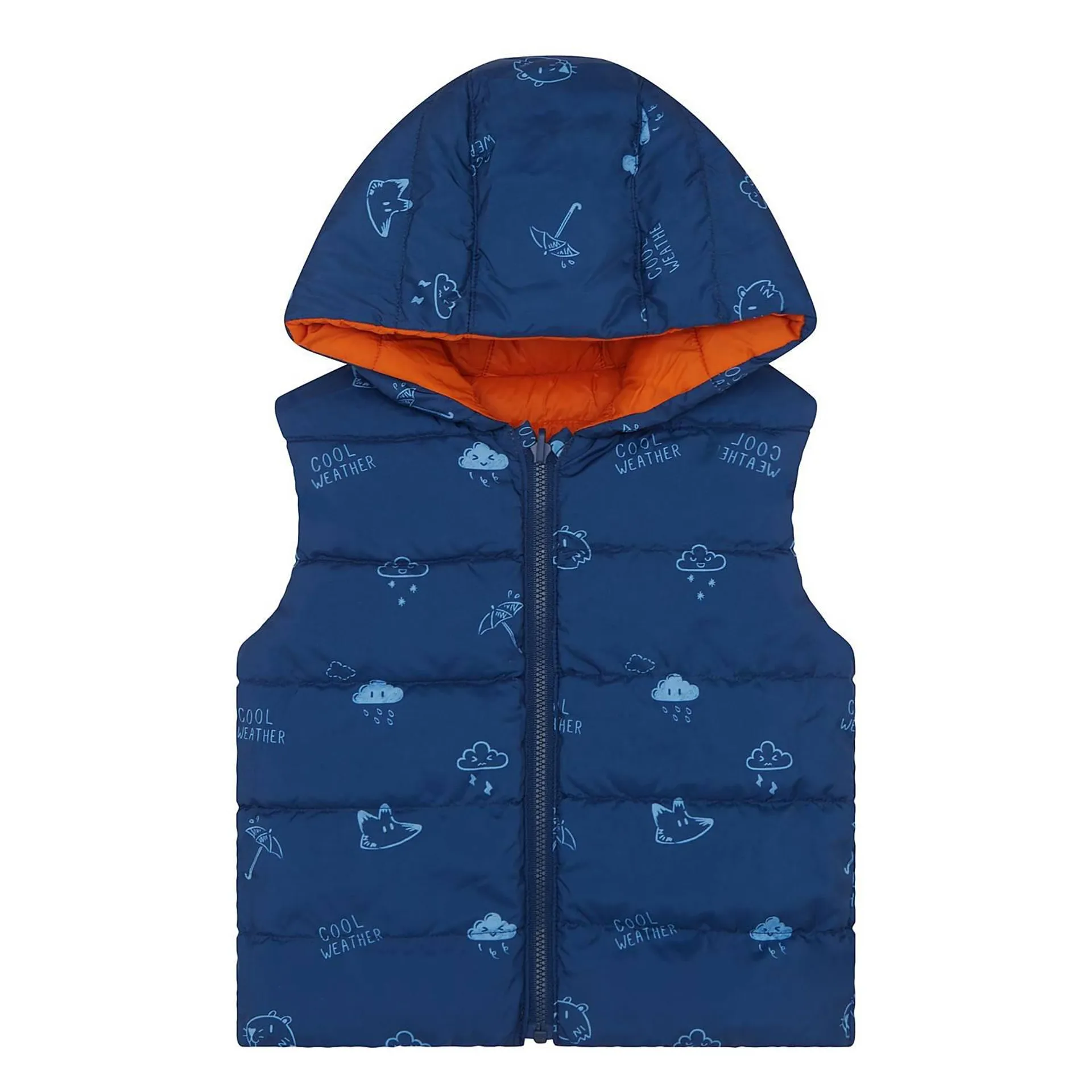 Reversible Rain Print Gilet